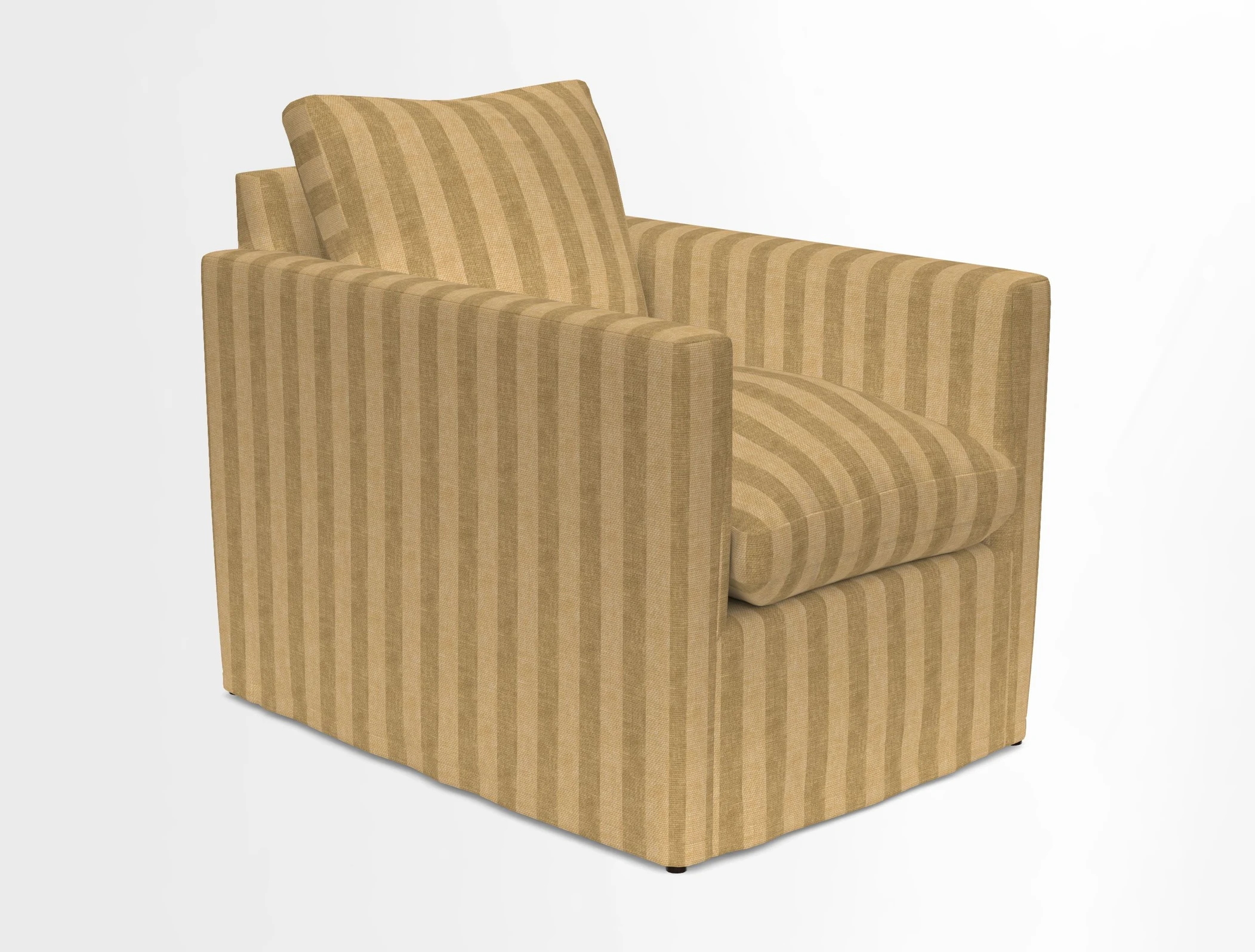 Heyshott Chair in Two Tone Plain Biscuit. Loose cover option available