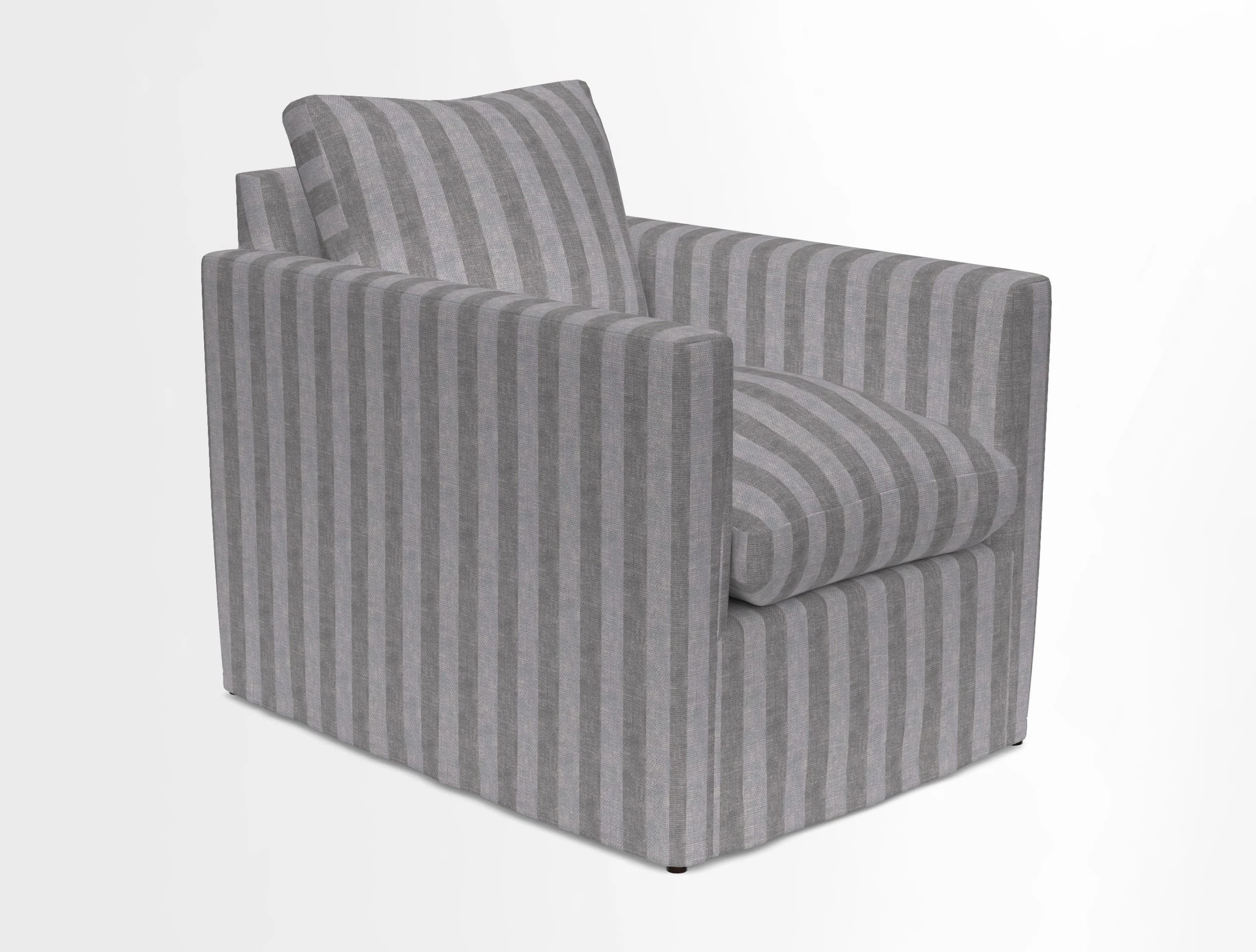 Heyshott Chair in Two Tone Plain Biscuit. Loose cover option available