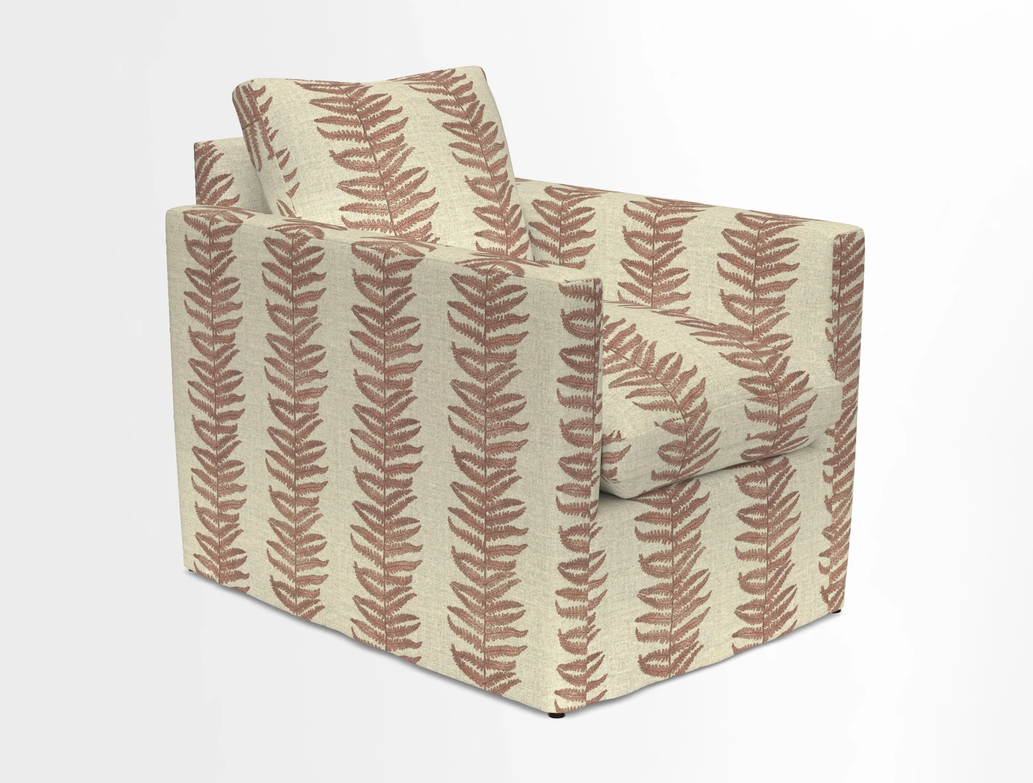 Heyshott Chair in Two Tone Plain Biscuit. Loose cover option available