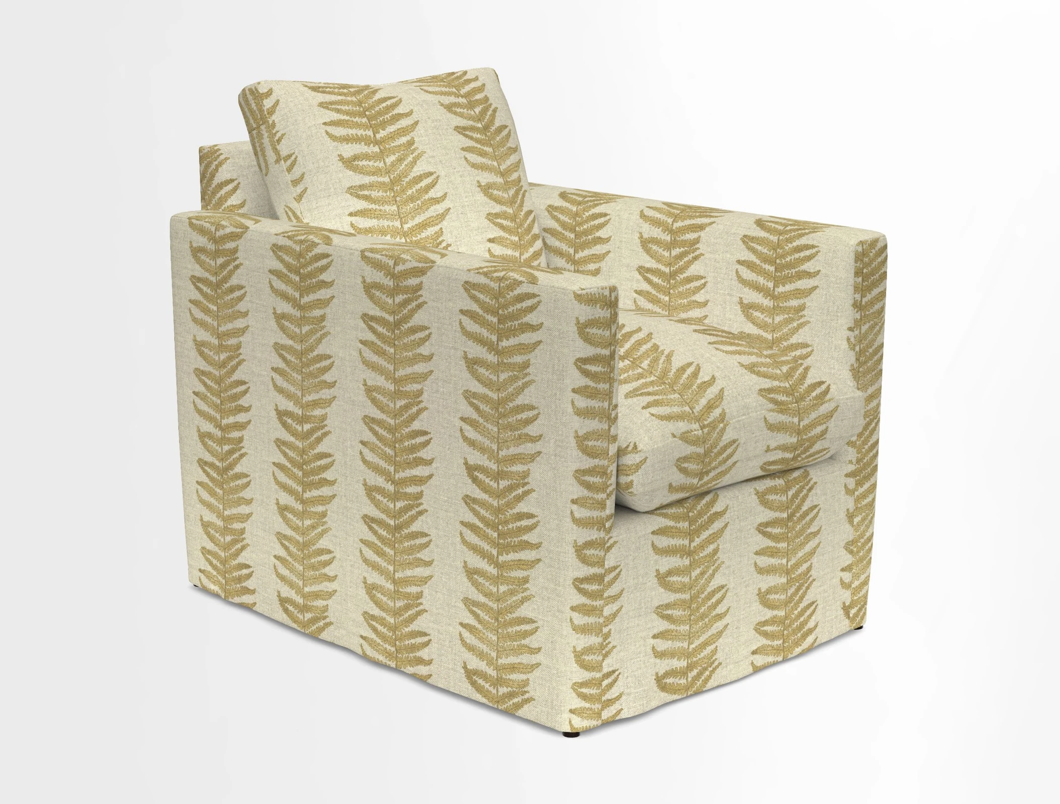Heyshott Chair in Two Tone Plain Biscuit. Loose cover option available