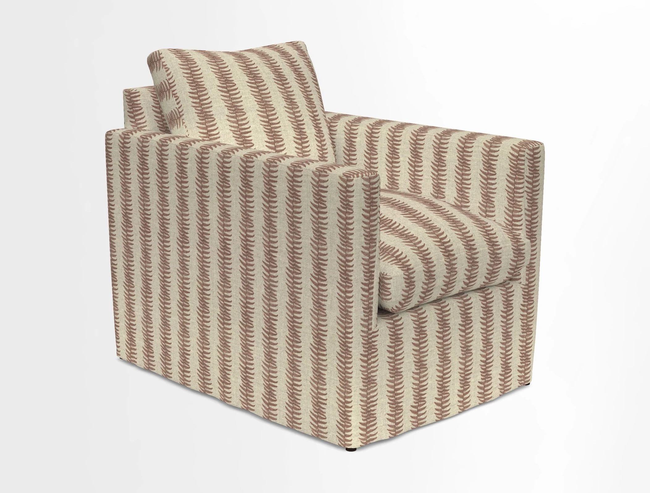 Heyshott Chair in Two Tone Plain Biscuit. Loose cover option available
