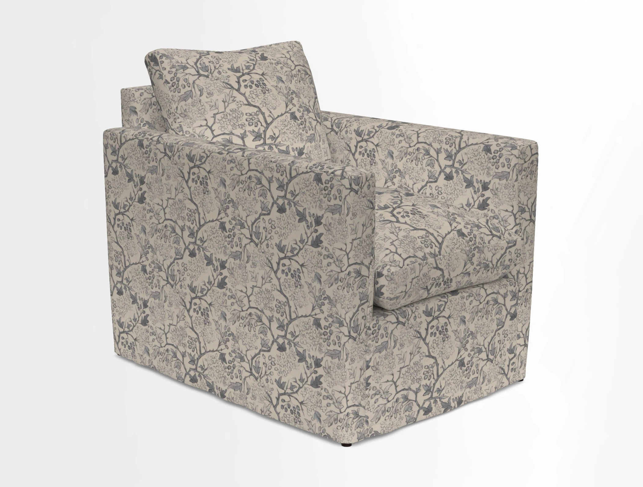 Heyshott Chair in Two Tone Plain Biscuit. Loose cover option available