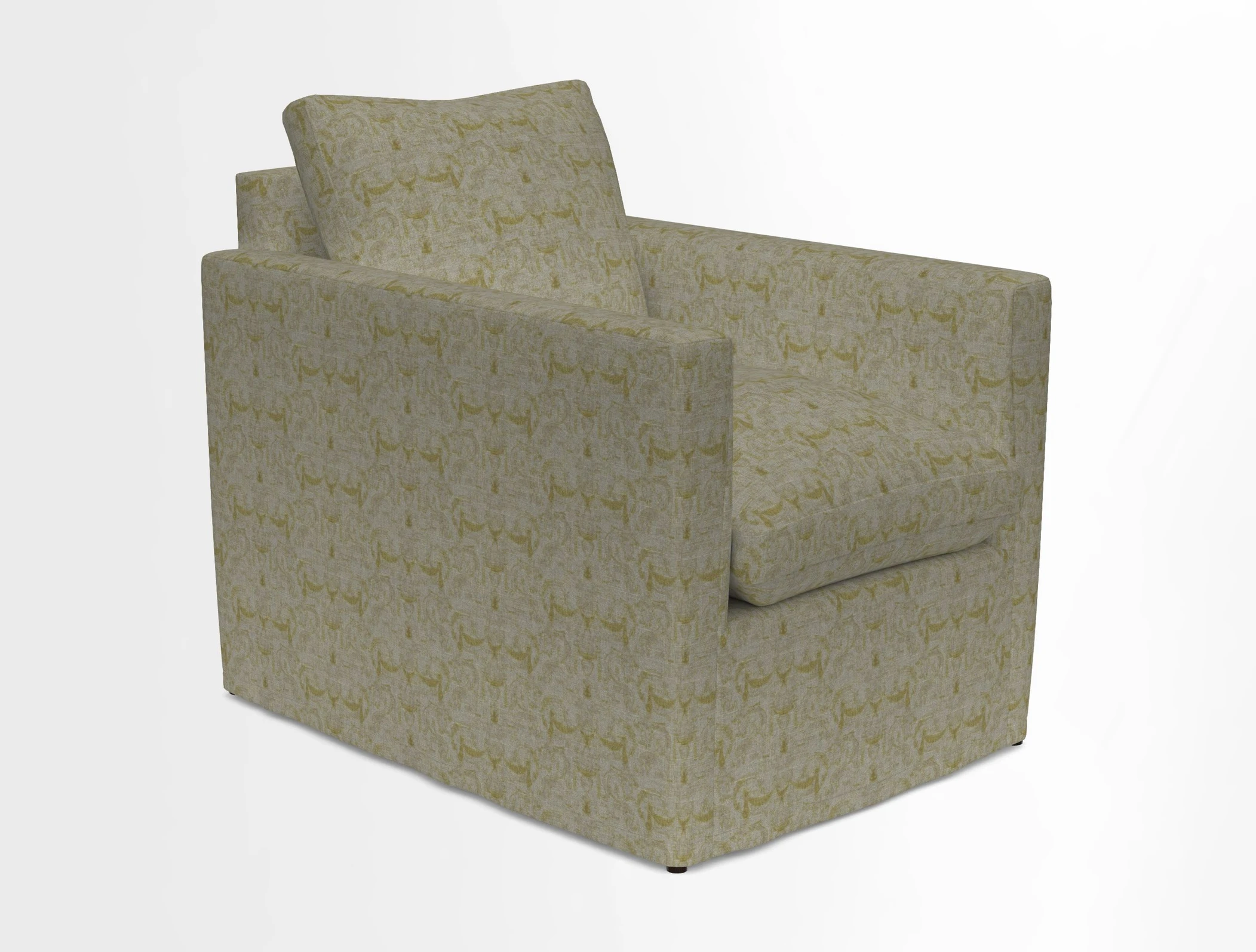 Heyshott Chair in Two Tone Plain Biscuit. Loose cover option available