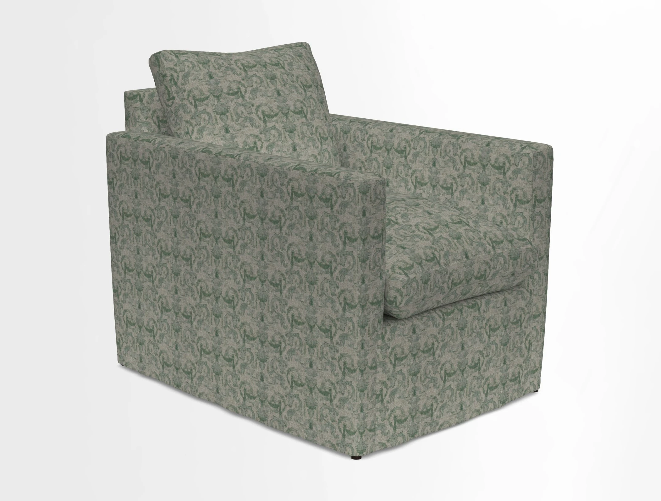 Heyshott Chair in Two Tone Plain Biscuit. Loose cover option available