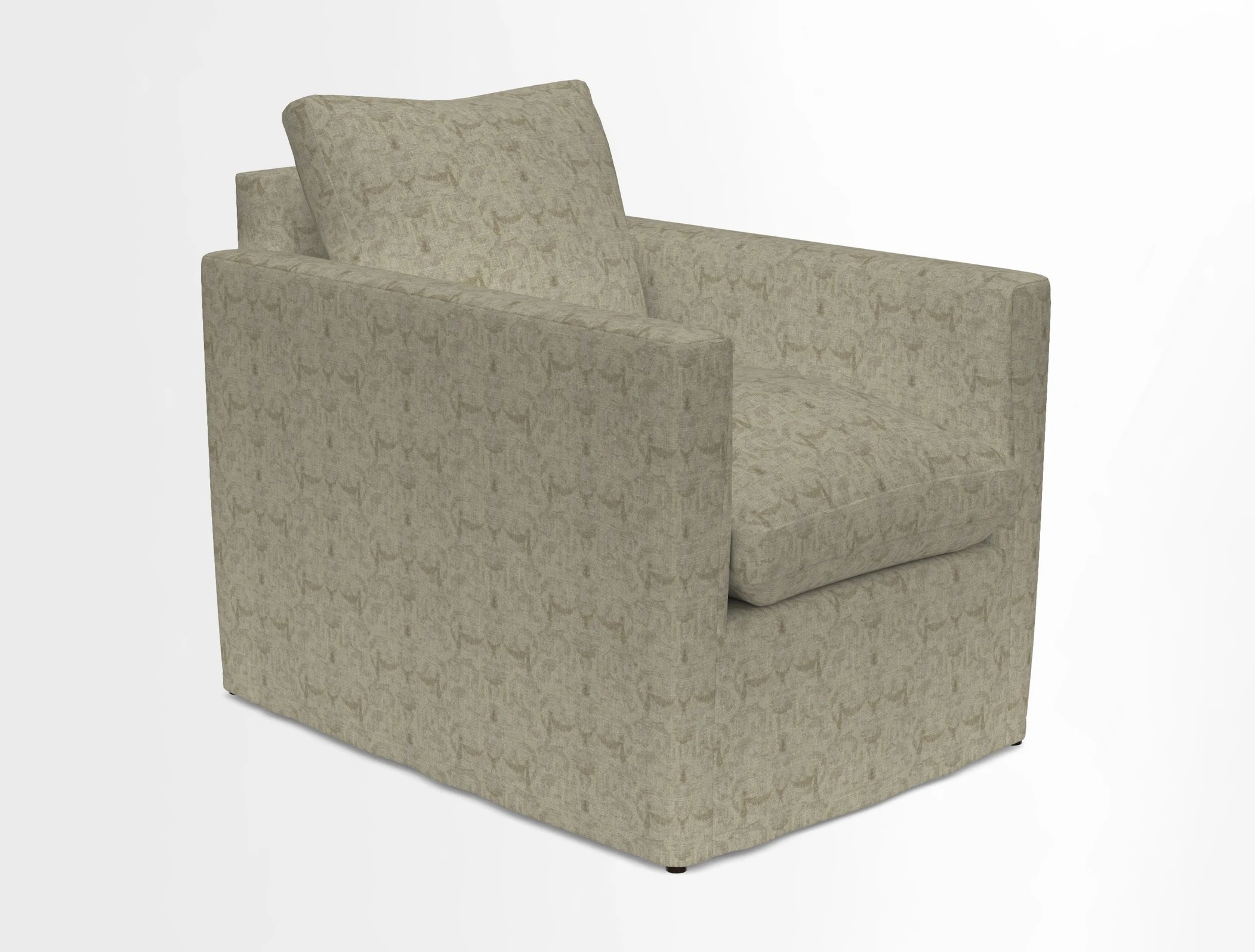 Heyshott Chair in Two Tone Plain Biscuit. Loose cover option available