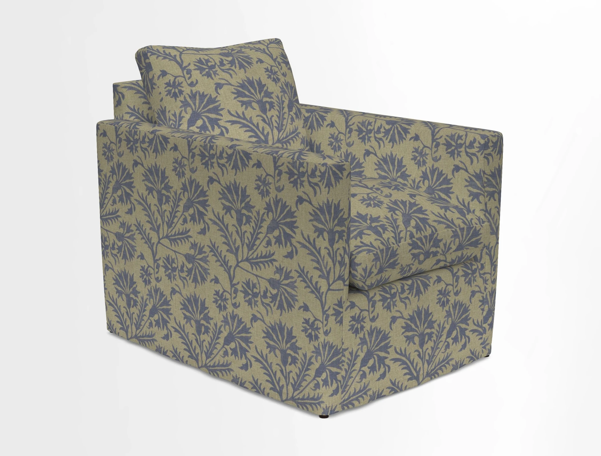 Heyshott Chair in Two Tone Plain Biscuit. Loose cover option available