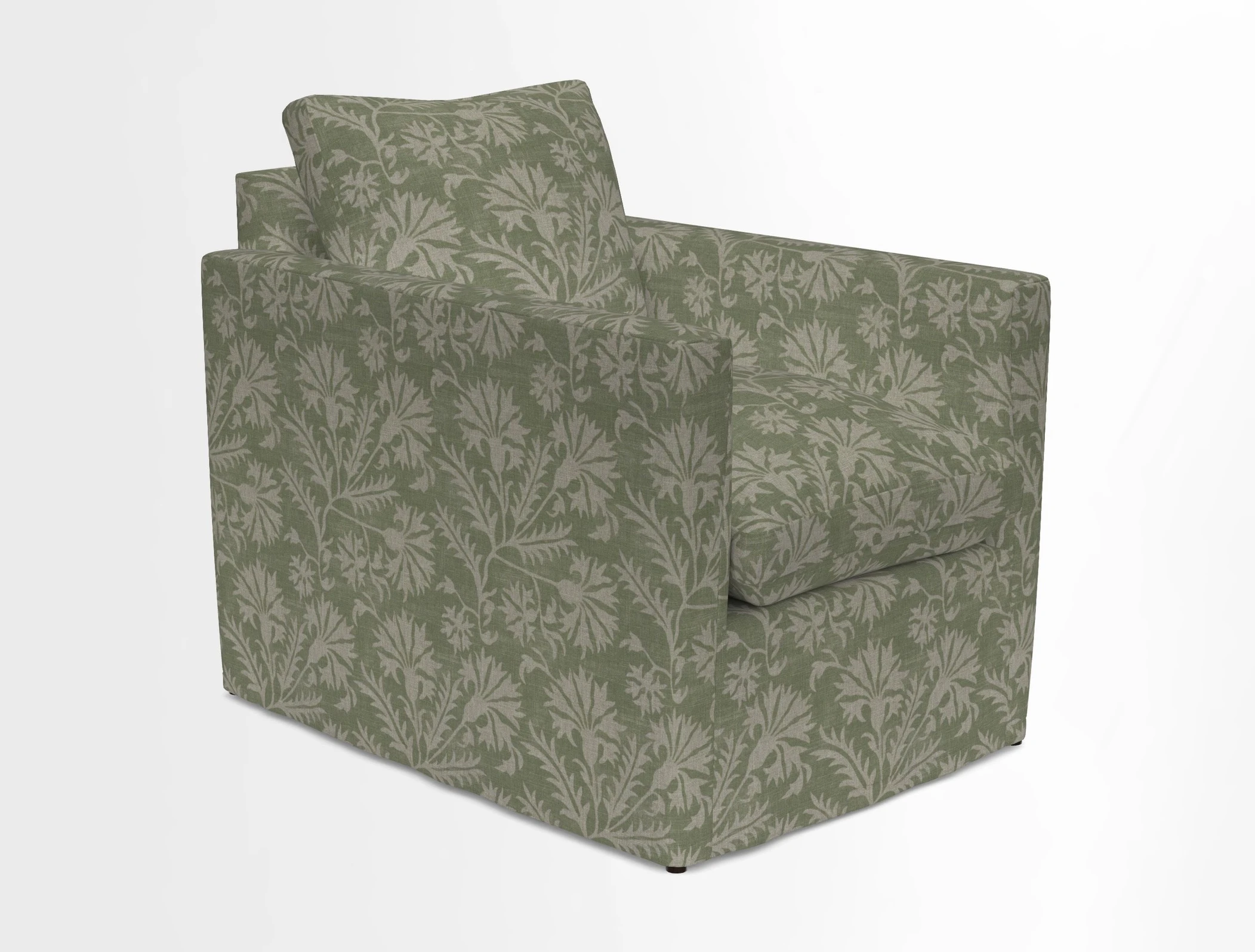 Heyshott Chair in Two Tone Plain Biscuit. Loose cover option available