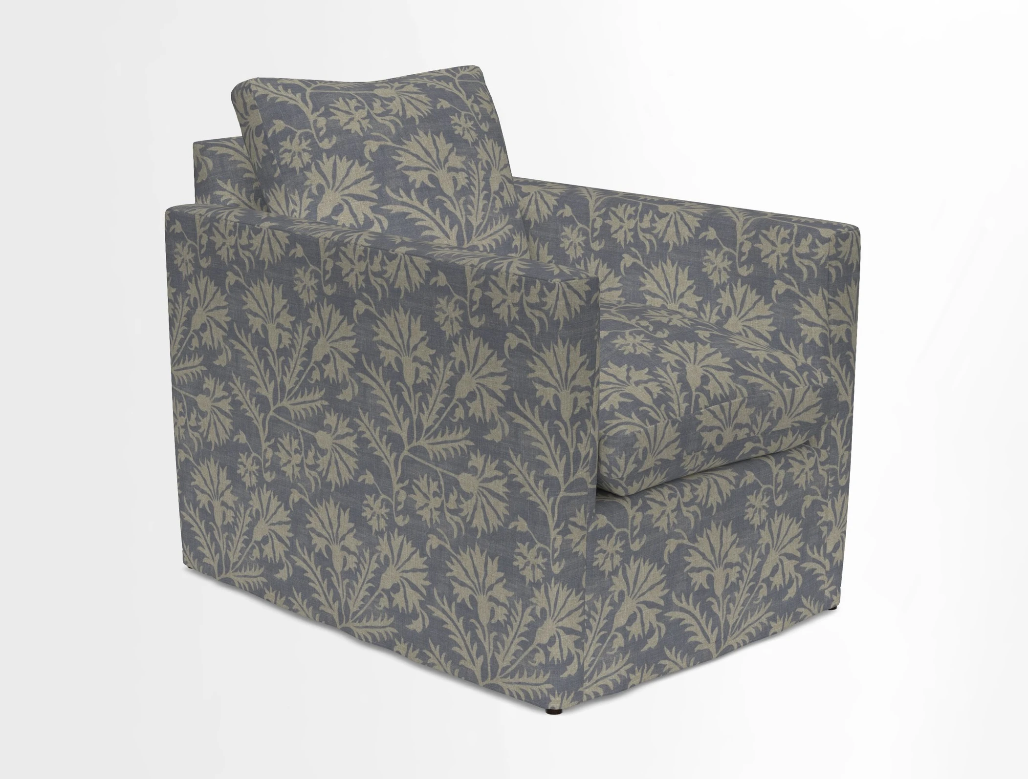 Heyshott Chair in Two Tone Plain Biscuit. Loose cover option available