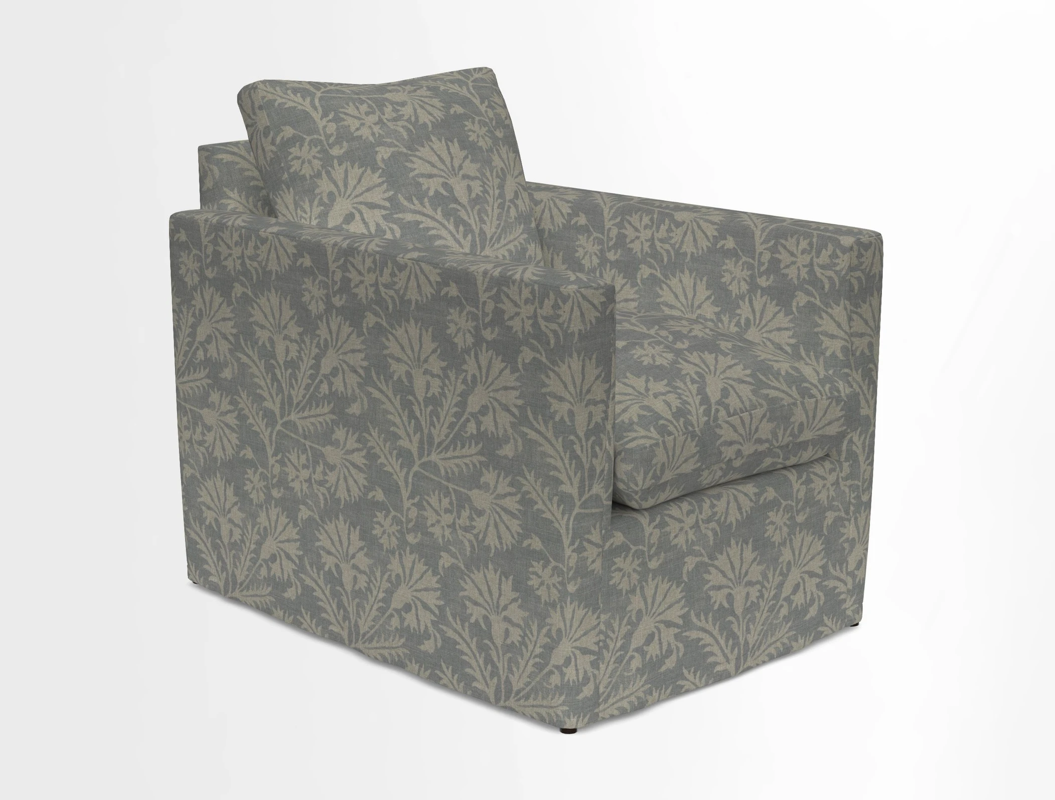 Heyshott Chair in Two Tone Plain Biscuit. Loose cover option available