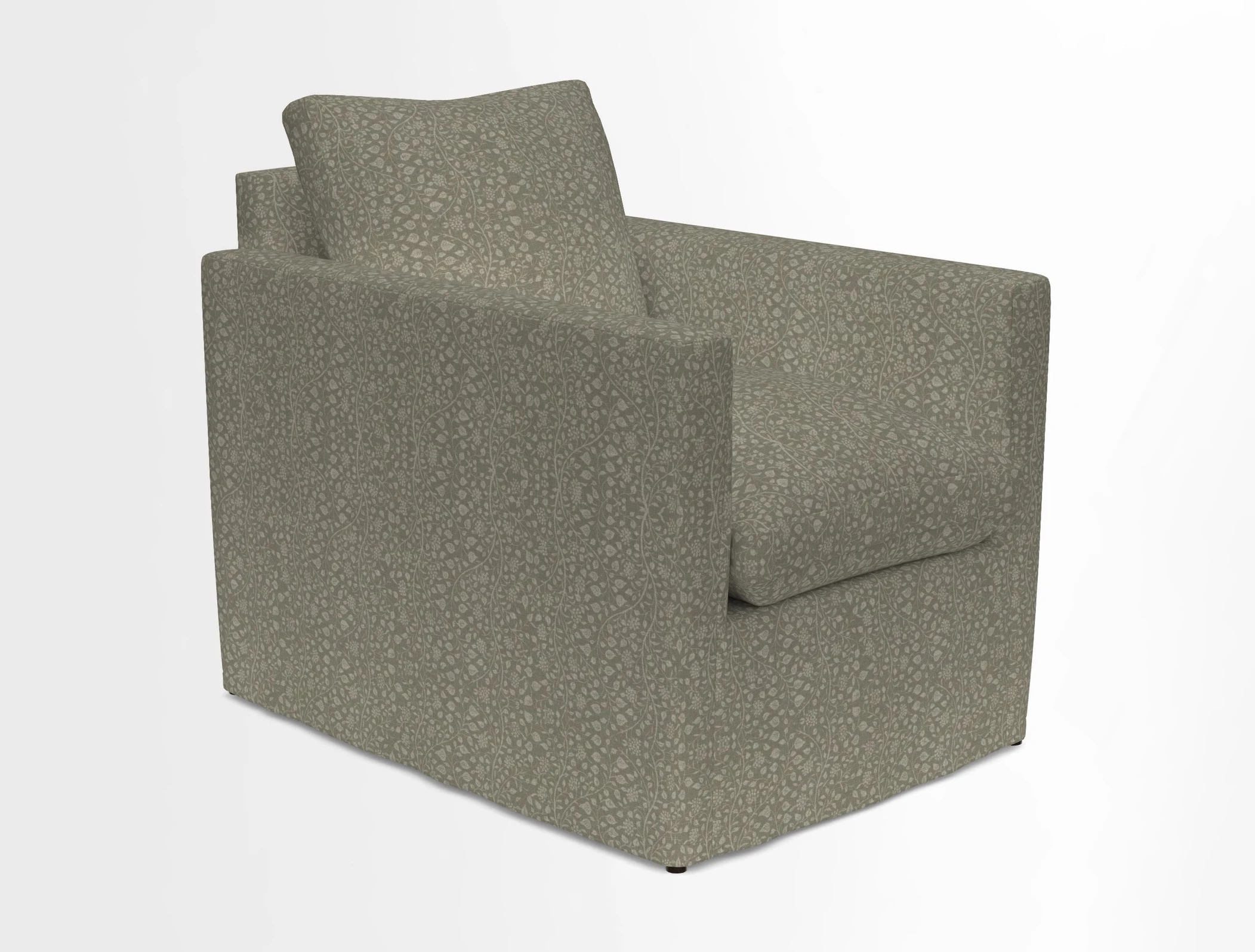 Heyshott Chair in Two Tone Plain Biscuit. Loose cover option available