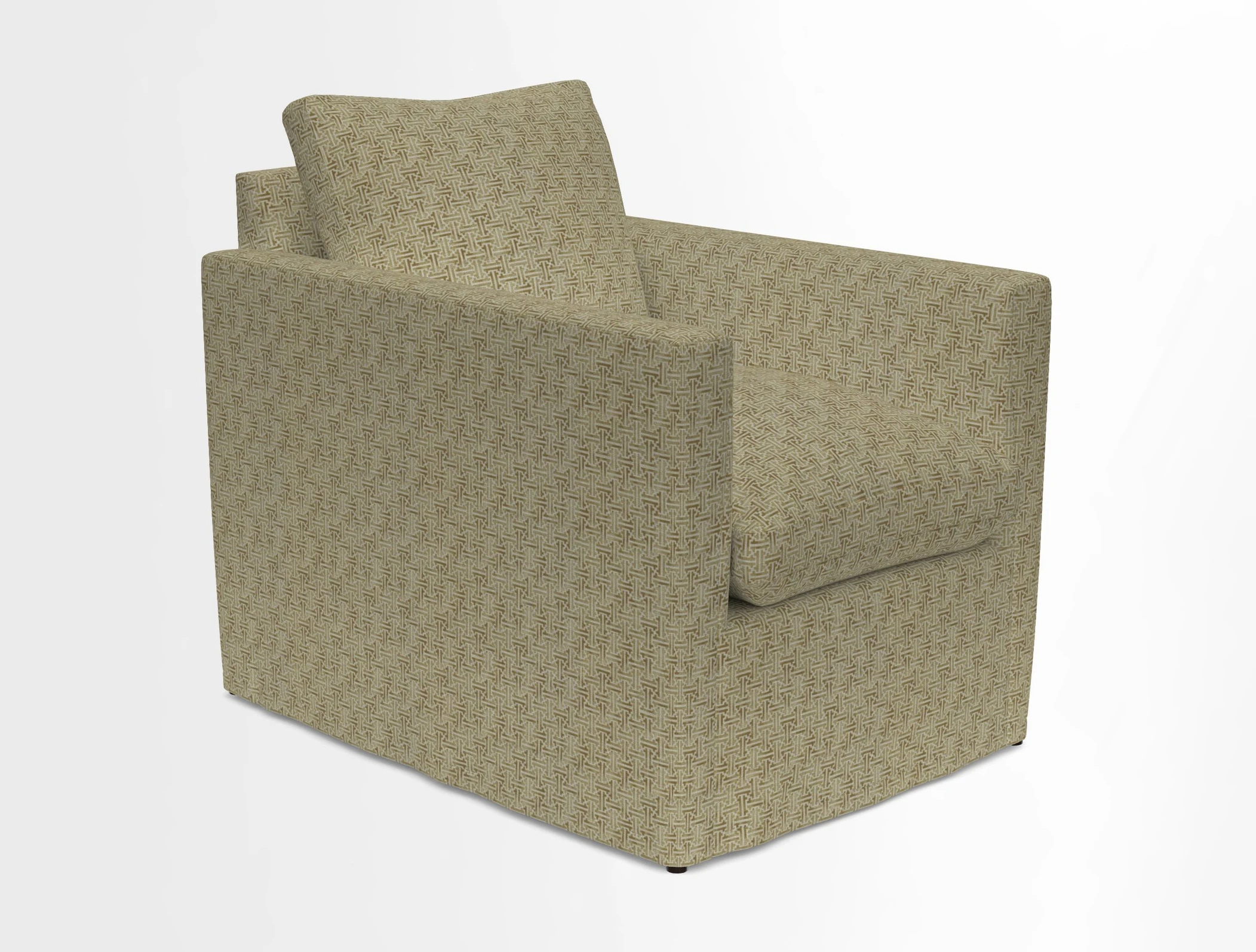 Heyshott Chair in Two Tone Plain Biscuit. Loose cover option available