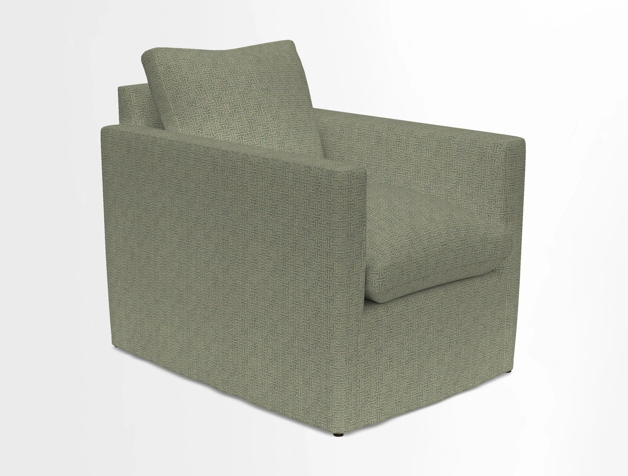Heyshott Chair in Two Tone Plain Biscuit. Loose cover option available