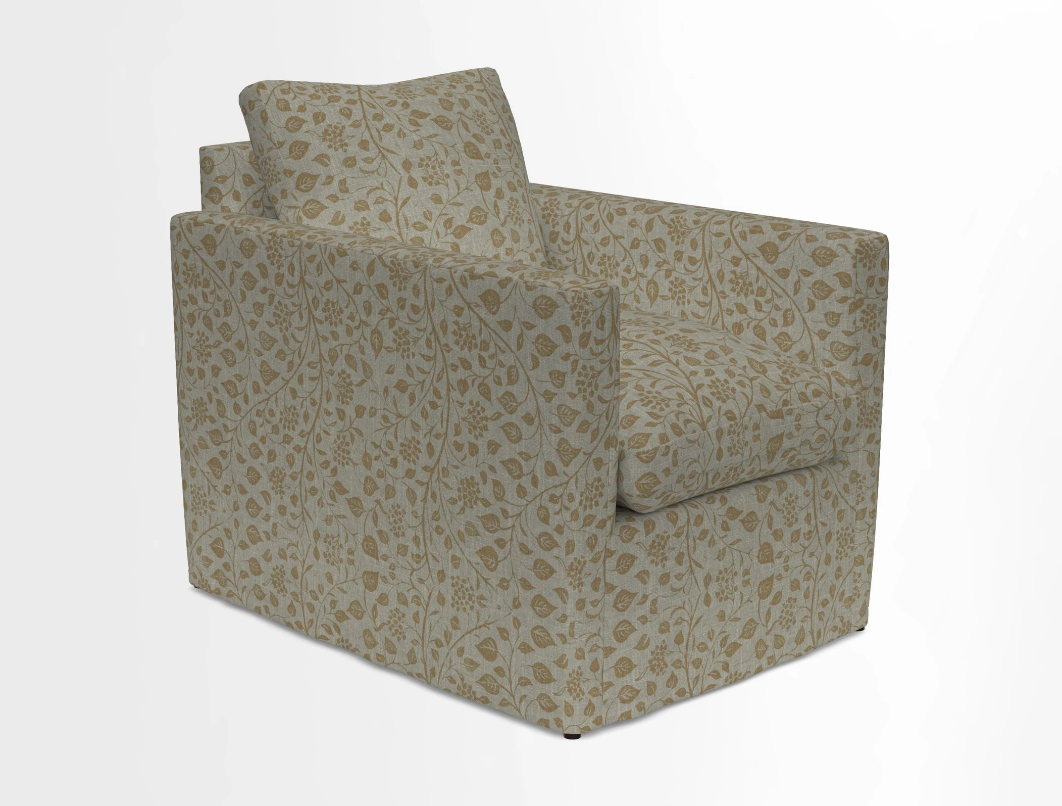 Heyshott Chair in Two Tone Plain Biscuit. Loose cover option available