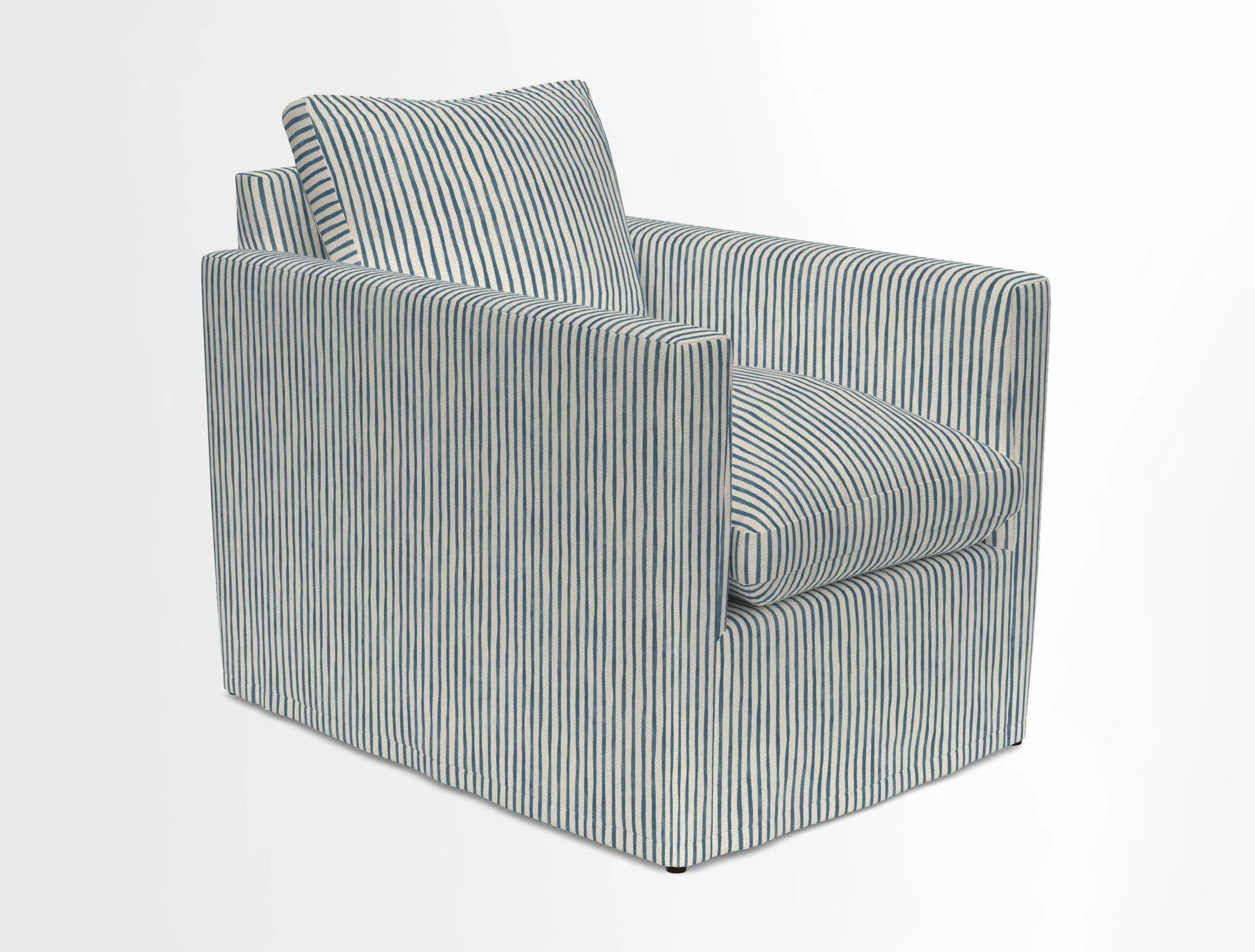 Heyshott Chair in Two Tone Plain Biscuit. Loose cover option available