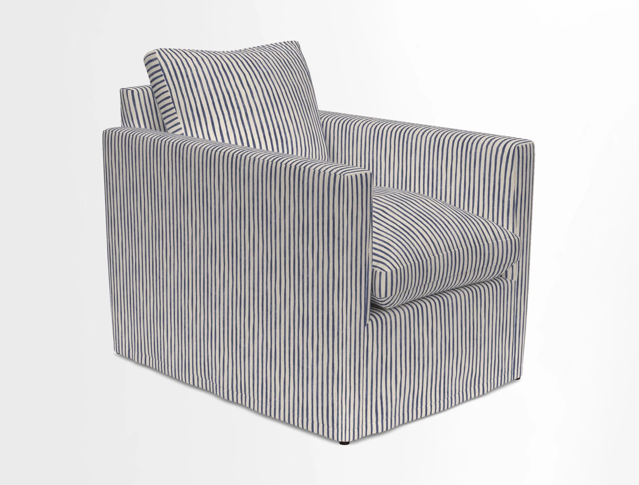 Heyshott Chair in Two Tone Plain Biscuit. Loose cover option available