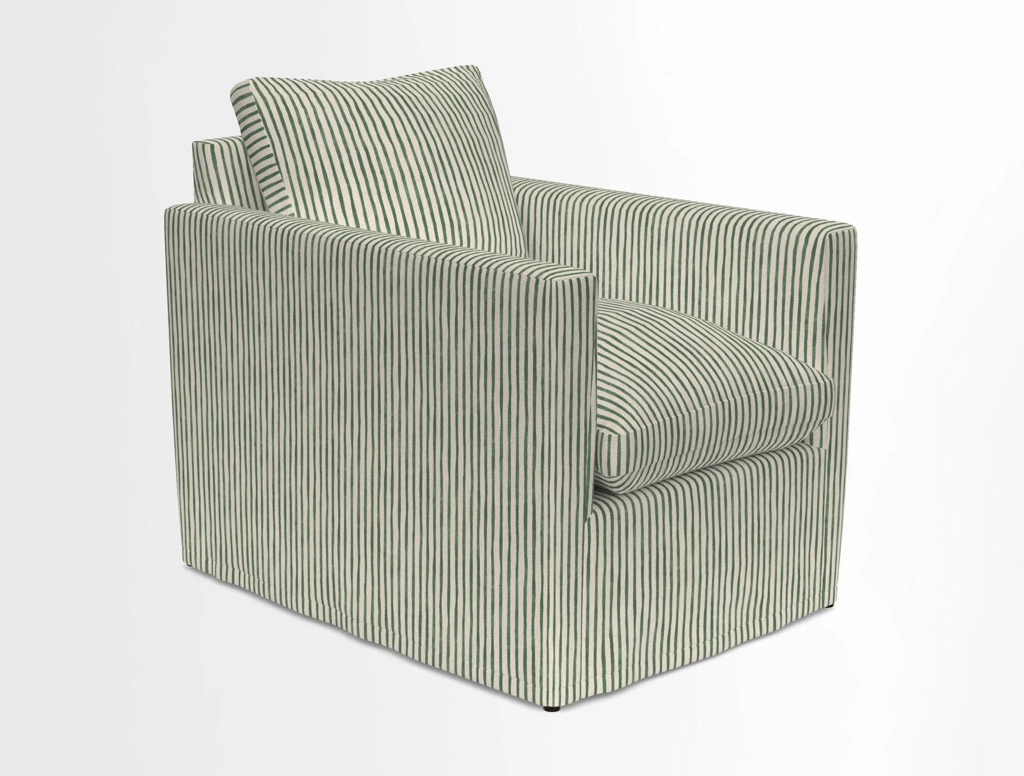 Heyshott Chair in Two Tone Plain Biscuit. Loose cover option available