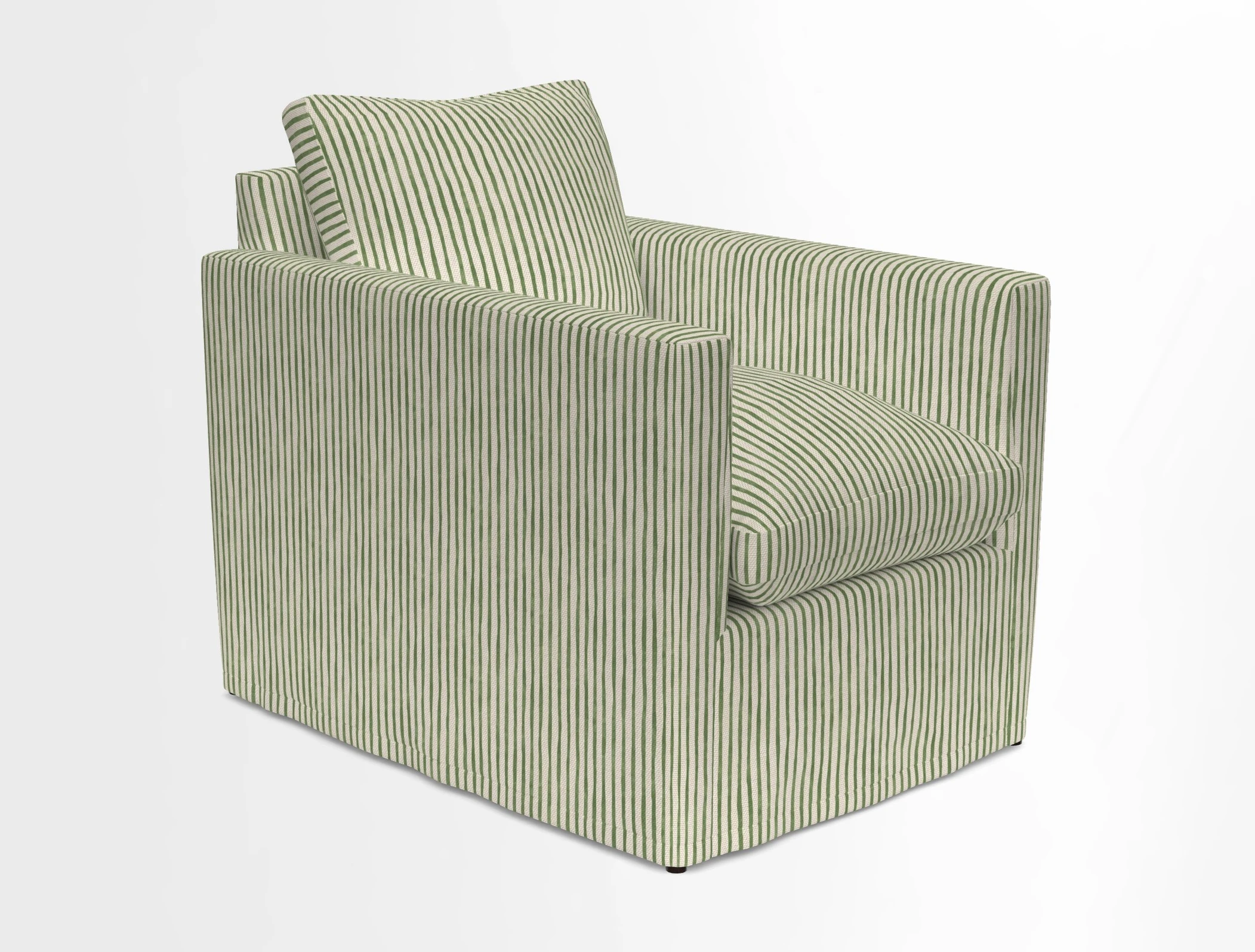 Heyshott Chair in Two Tone Plain Biscuit. Loose cover option available