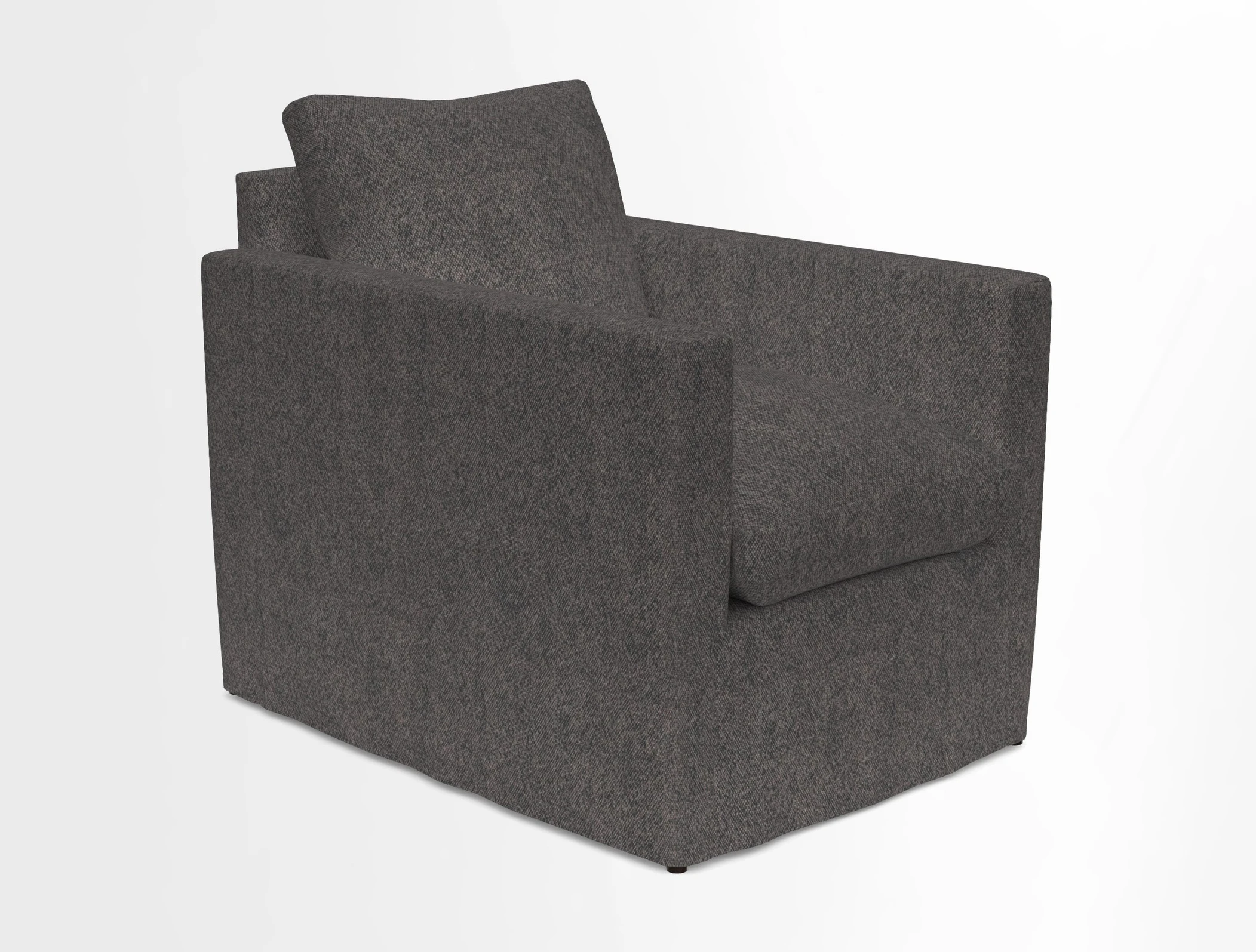 Heyshott Chair in Two Tone Plain Biscuit. Loose cover option available