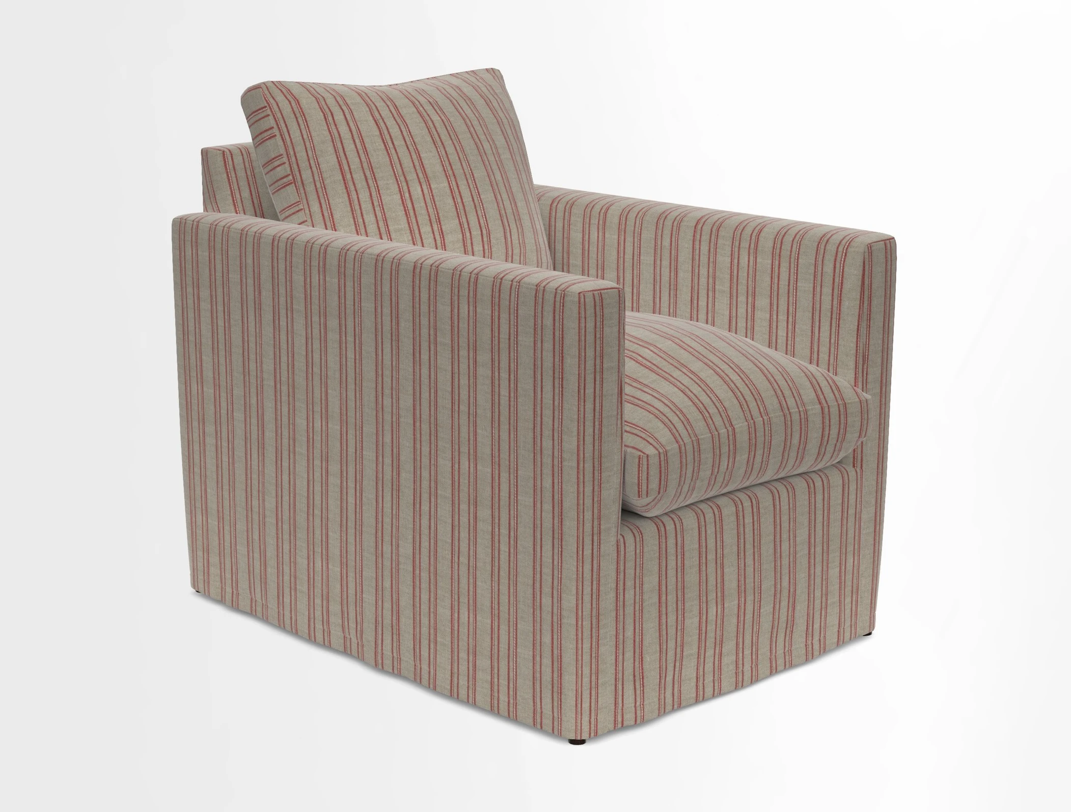 Heyshott Chair in Two Tone Plain Biscuit. Loose cover option available