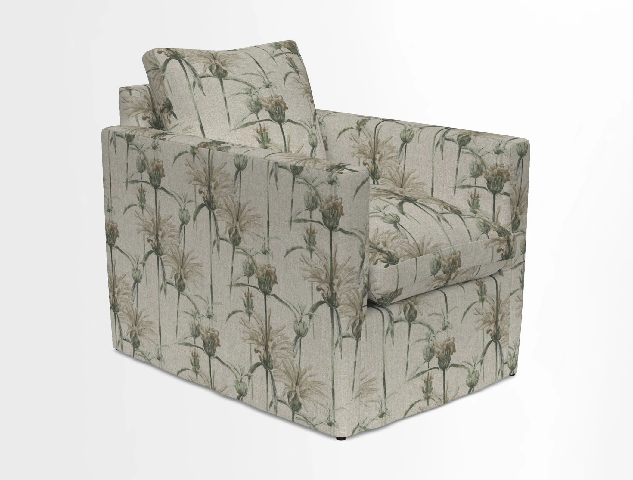 Heyshott Chair in Two Tone Plain Biscuit. Loose cover option available