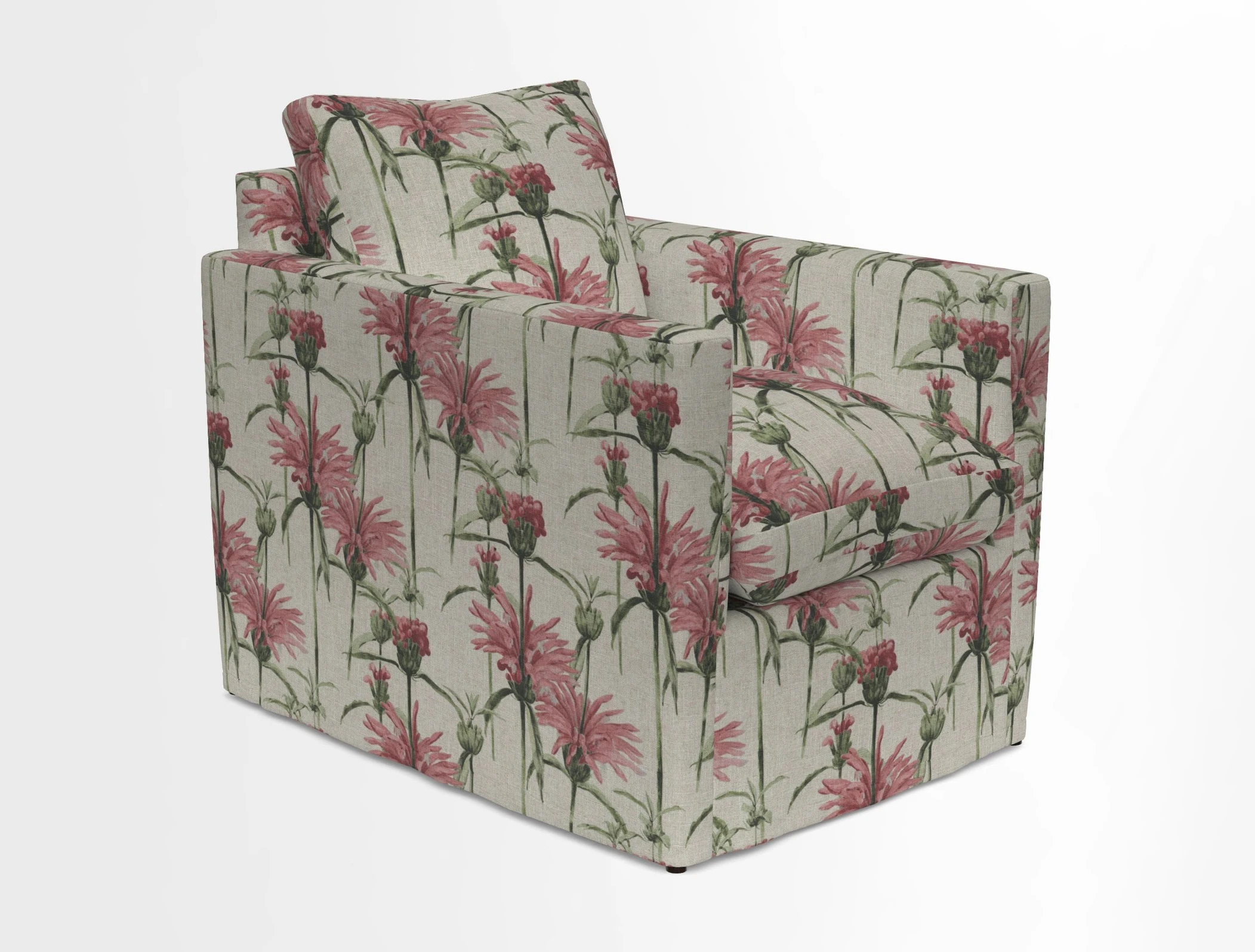 Heyshott Chair in Two Tone Plain Biscuit. Loose cover option available