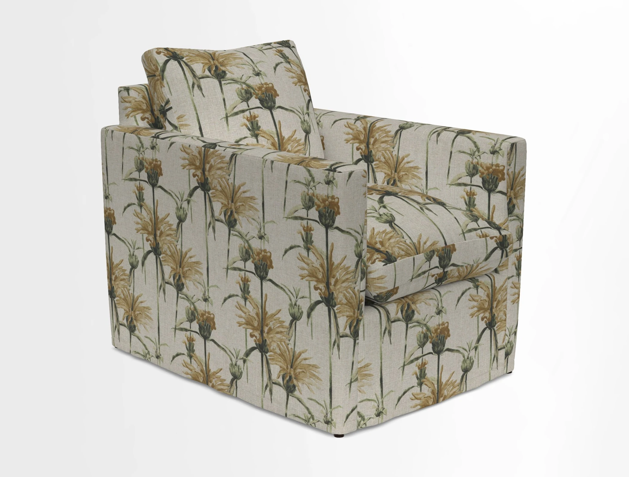 Heyshott Chair in Two Tone Plain Biscuit. Loose cover option available