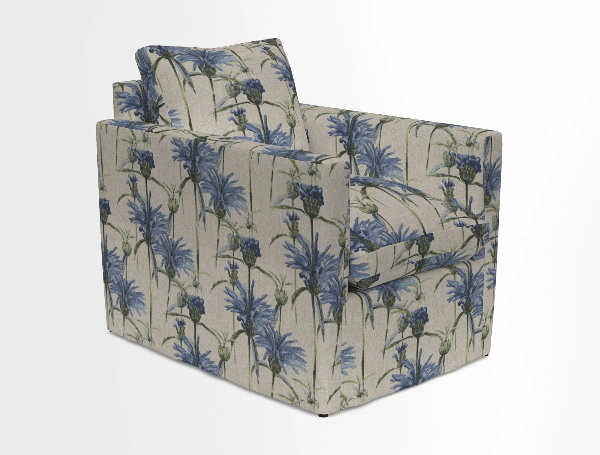Heyshott Chair in Two Tone Plain Biscuit. Loose cover option available