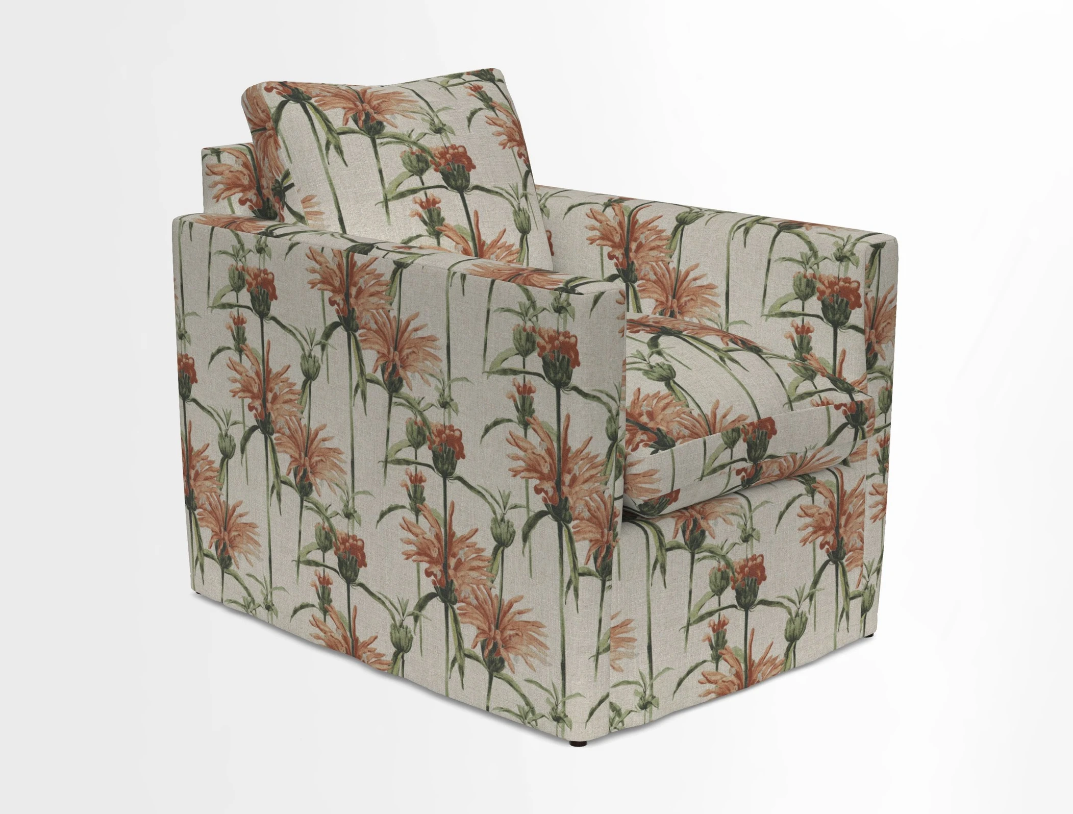 Heyshott Chair in Two Tone Plain Biscuit. Loose cover option available
