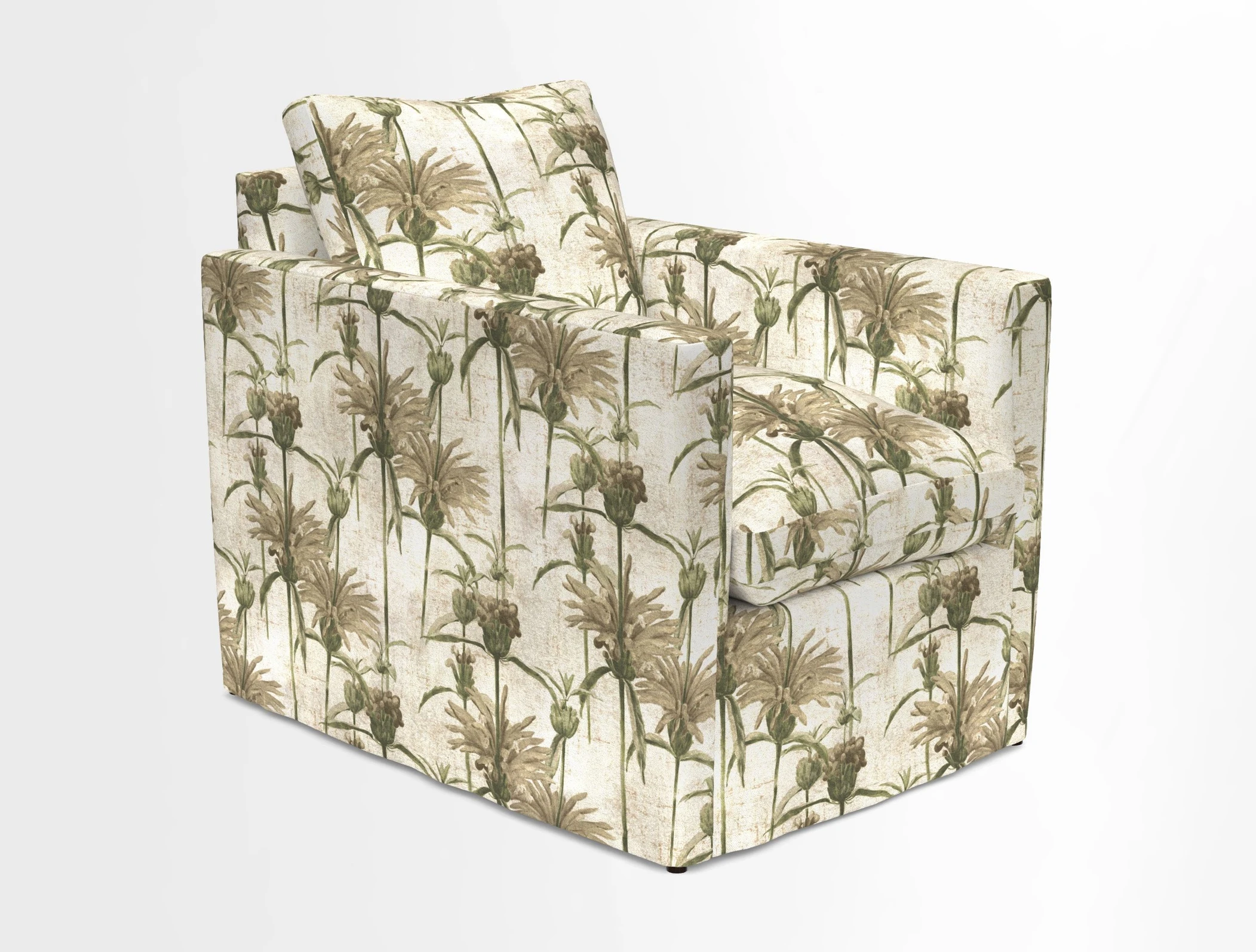 Heyshott Chair in Two Tone Plain Biscuit. Loose cover option available