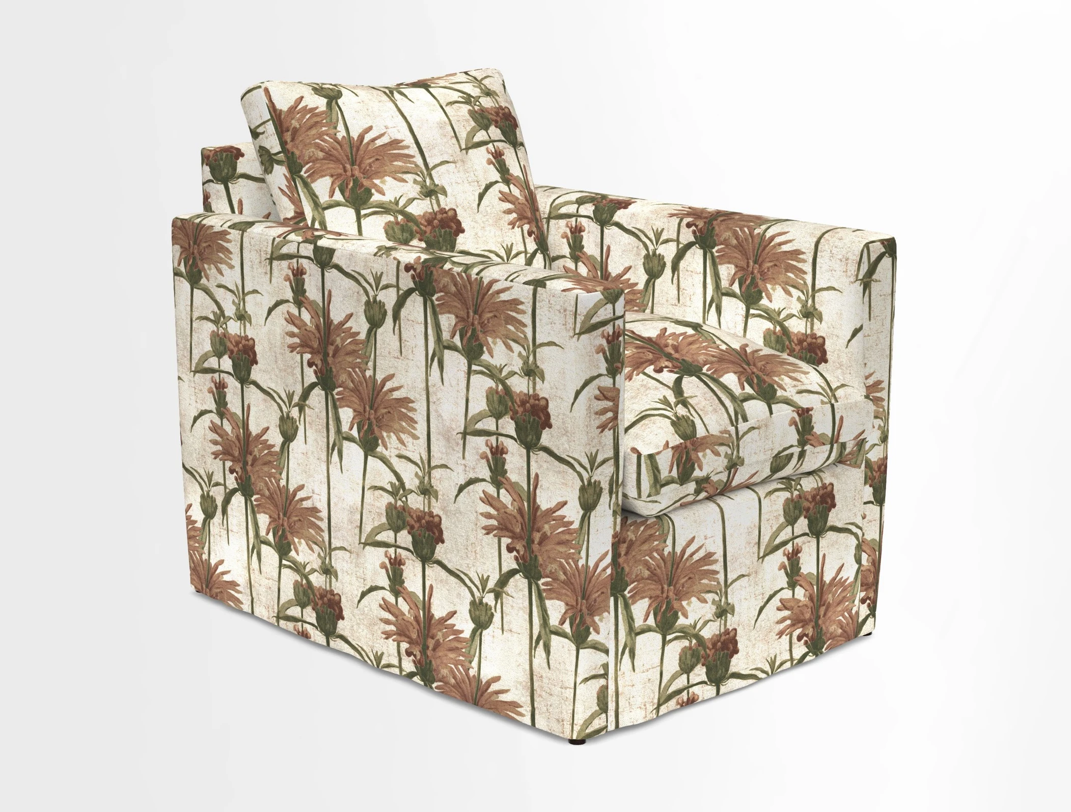 Heyshott Chair in Two Tone Plain Biscuit. Loose cover option available
