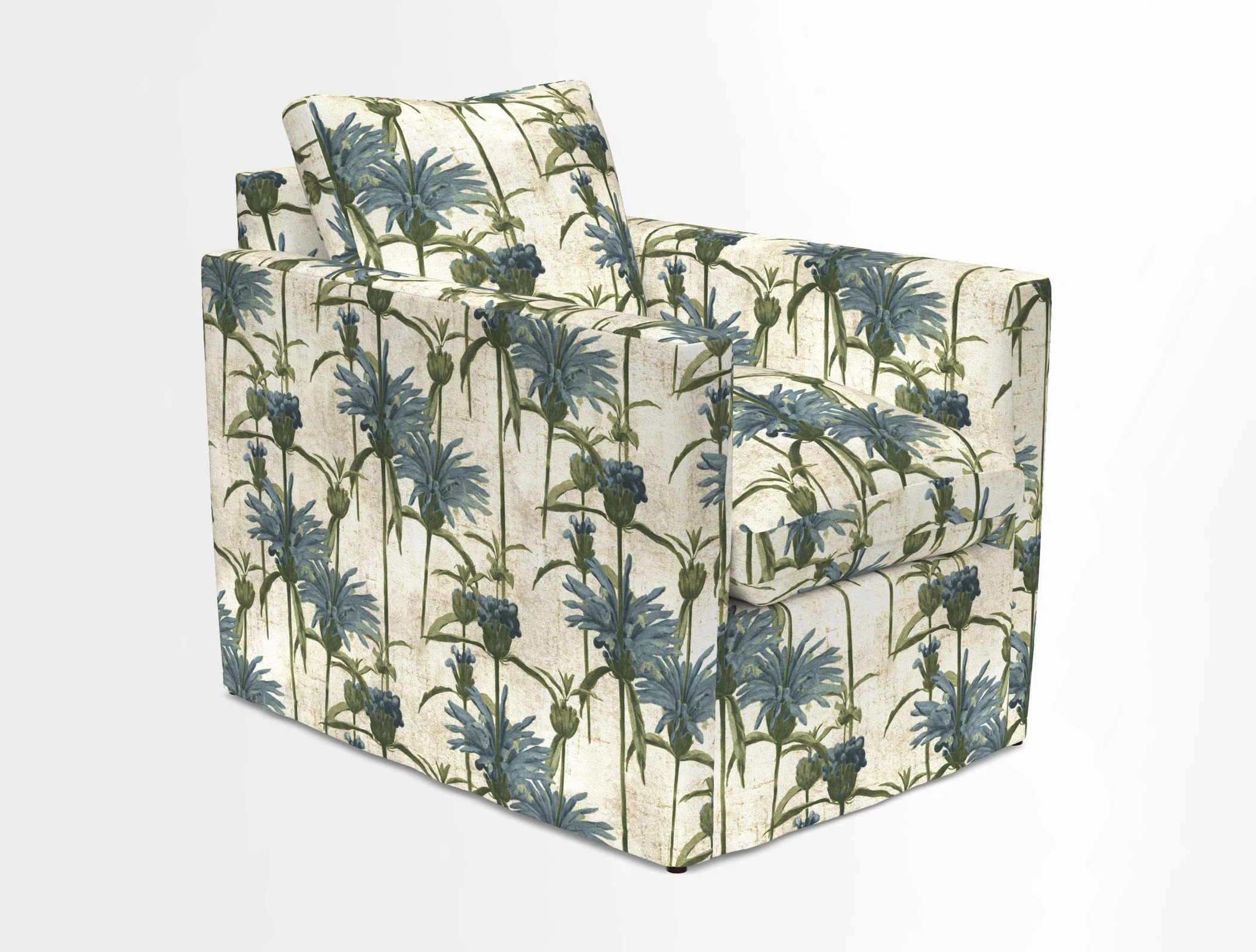 Heyshott Chair in Two Tone Plain Biscuit. Loose cover option available