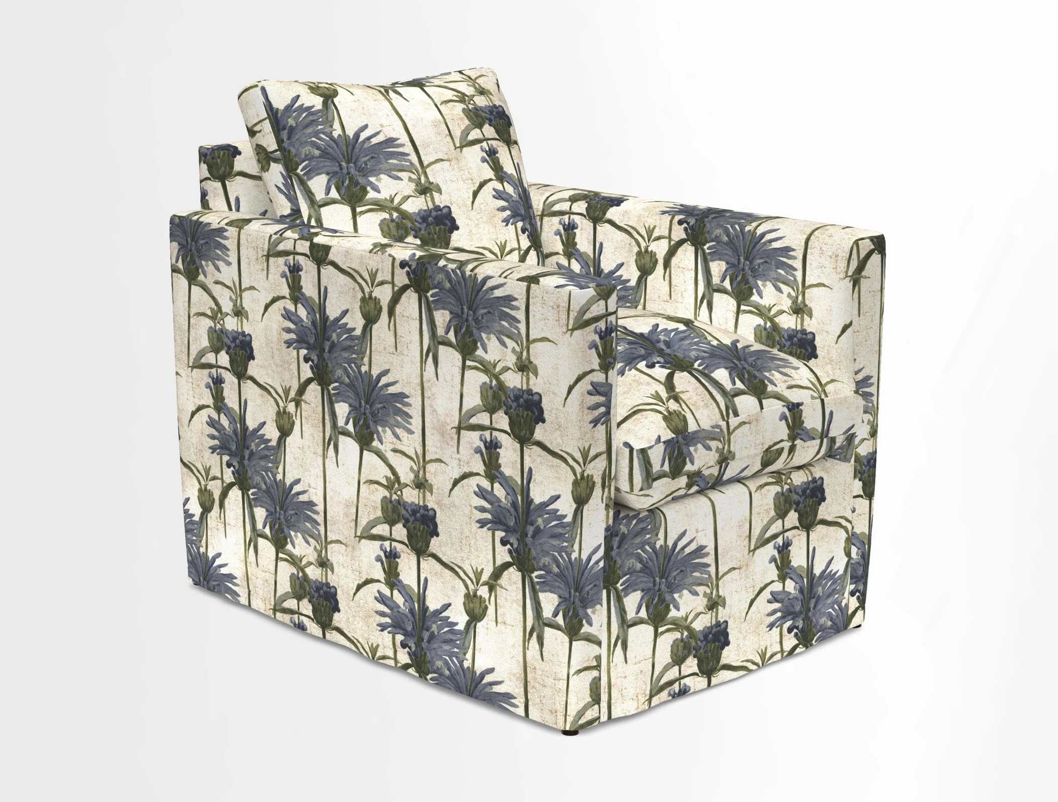 Heyshott Chair in Two Tone Plain Biscuit. Loose cover option available