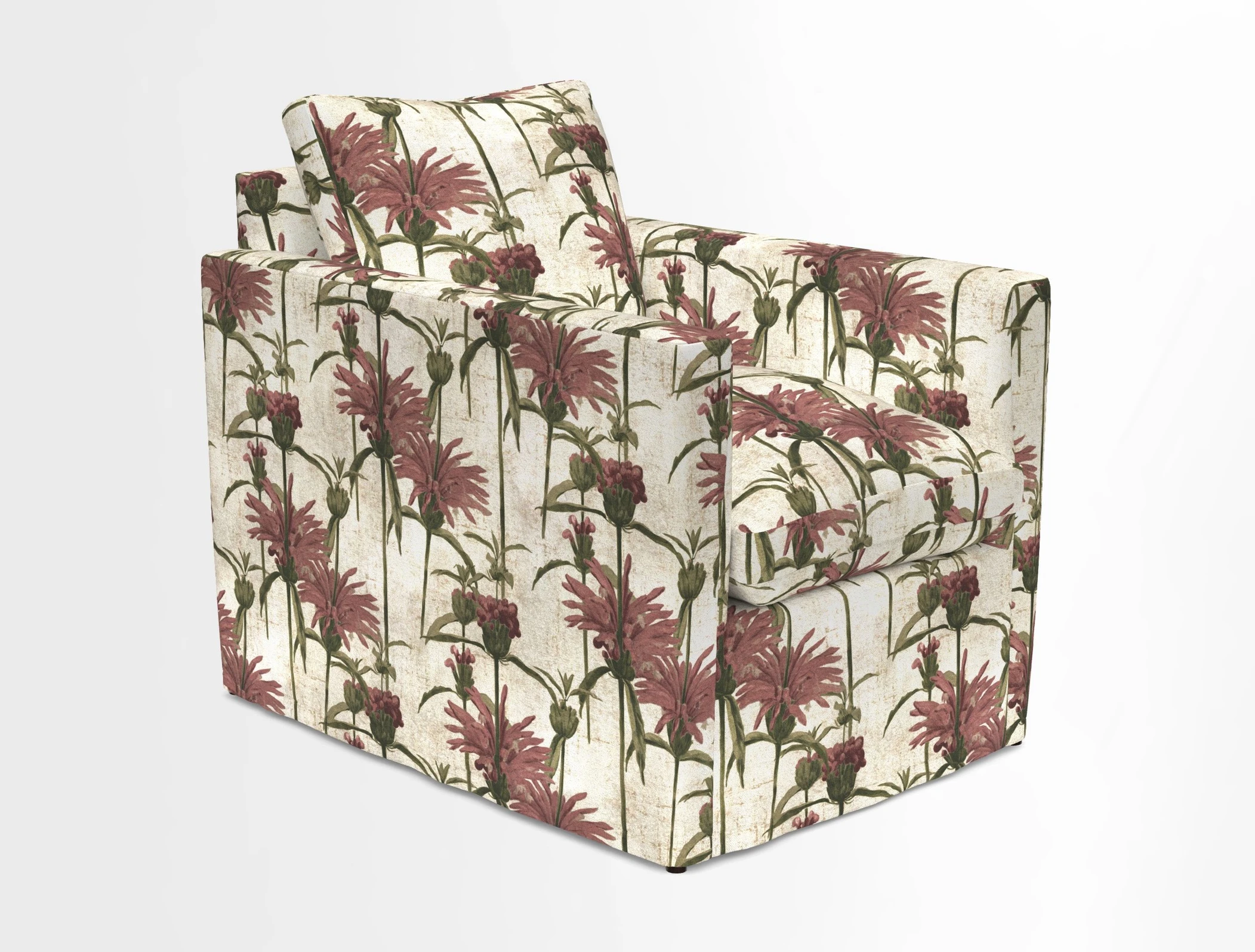 Heyshott Chair in Two Tone Plain Biscuit. Loose cover option available
