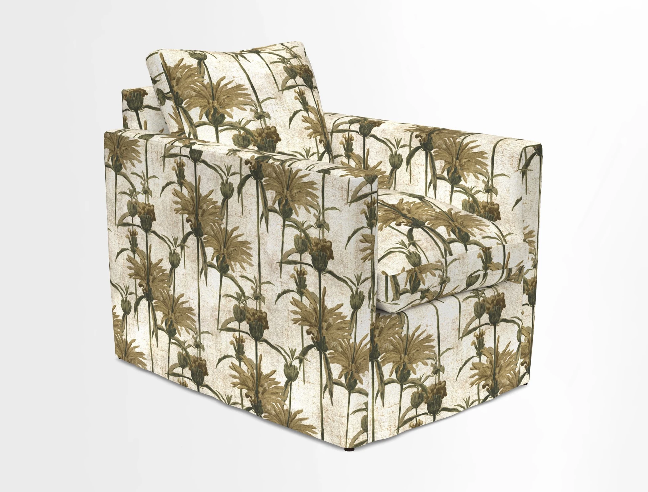 Heyshott Chair in Two Tone Plain Biscuit. Loose cover option available