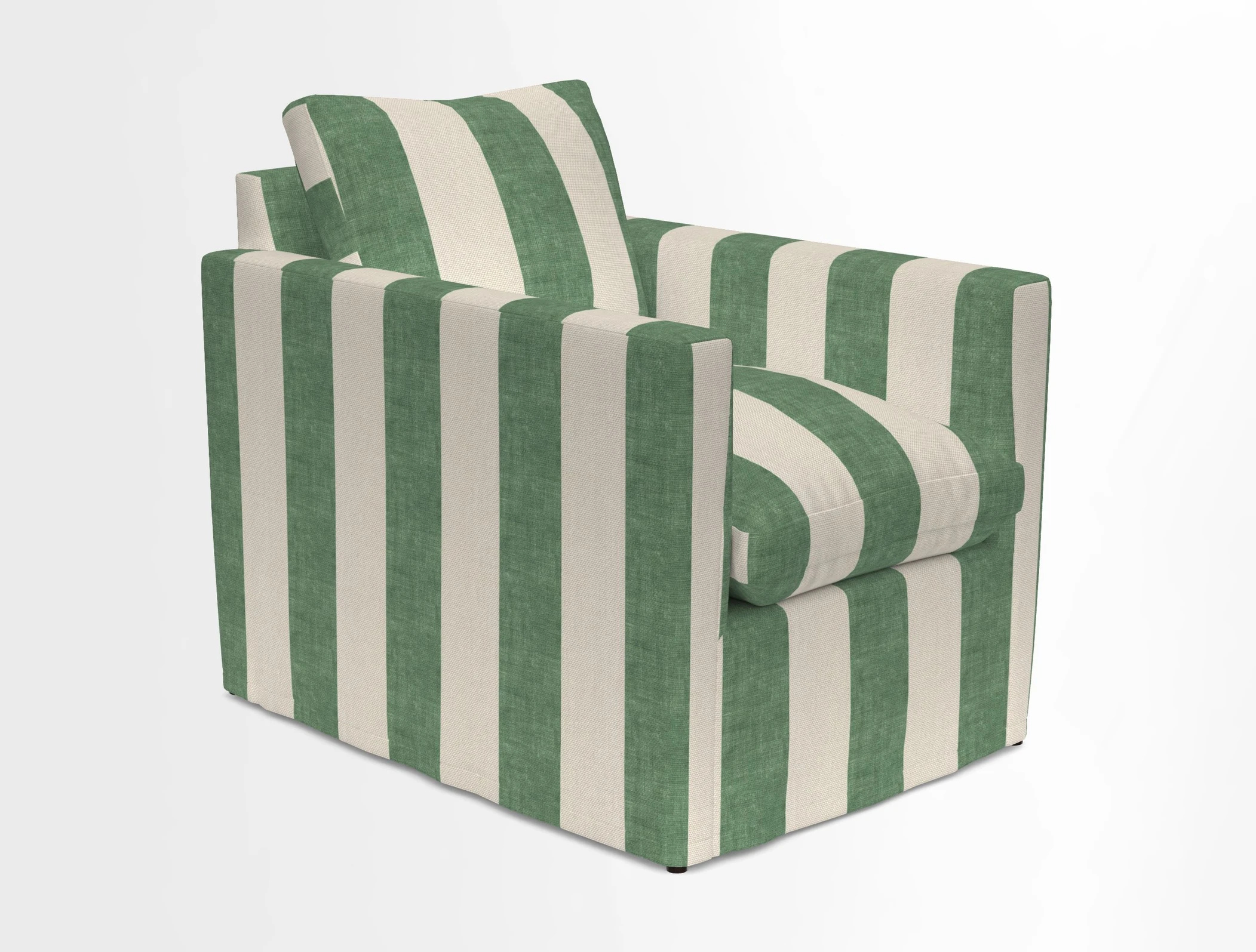 Heyshott Chair in Two Tone Plain Biscuit. Loose cover option available