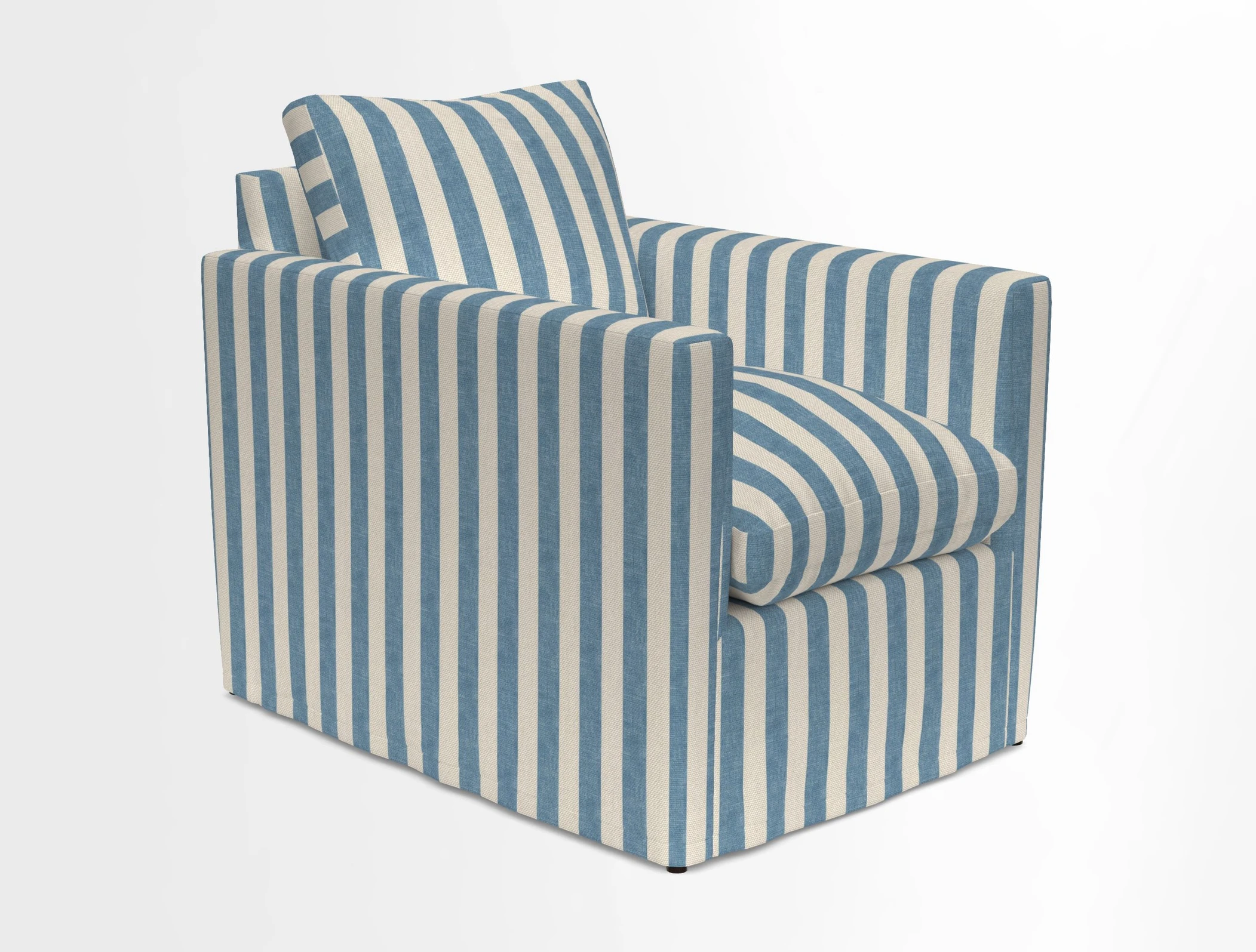 Heyshott Chair in Two Tone Plain Biscuit. Loose cover option available