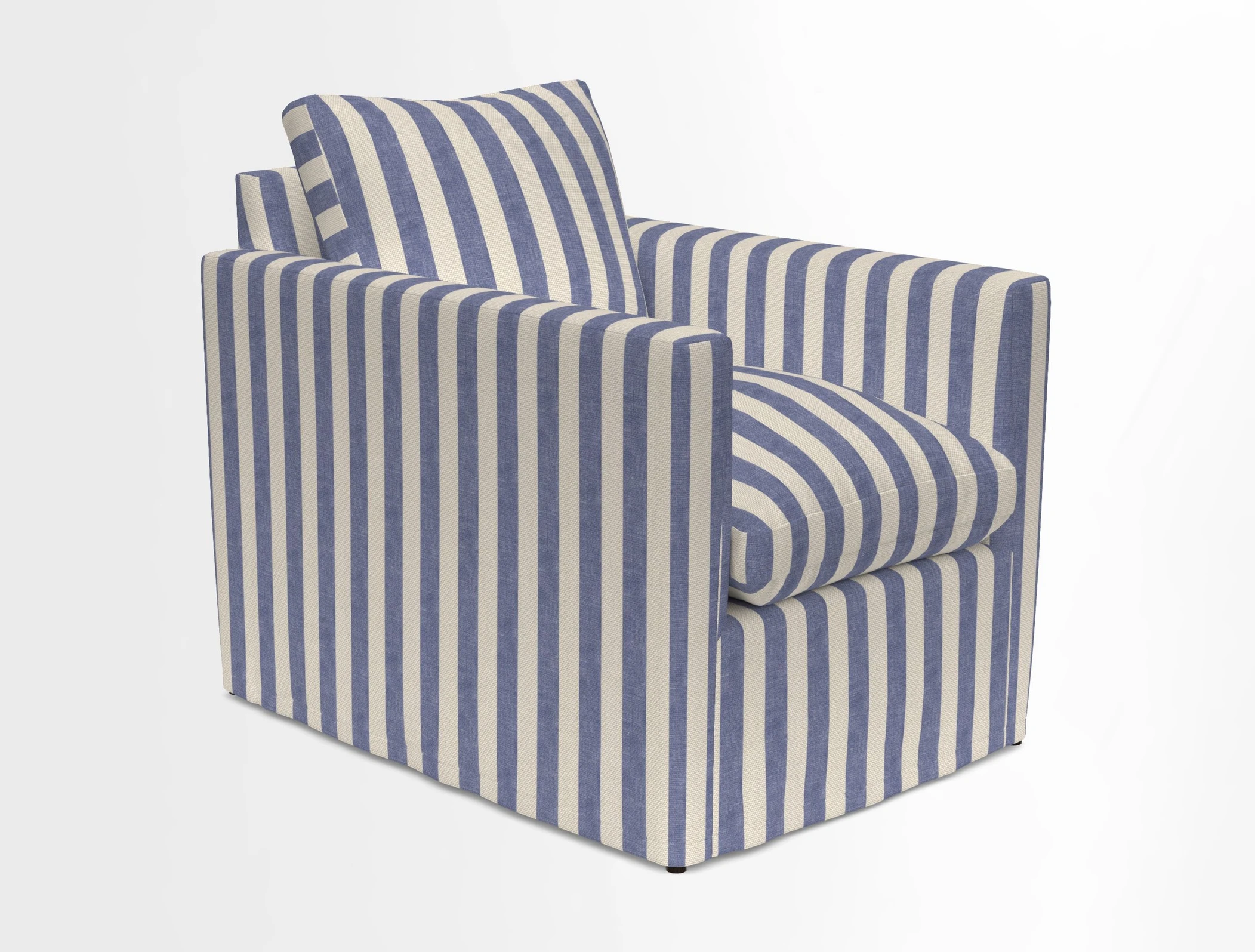 Heyshott Chair in Two Tone Plain Biscuit. Loose cover option available