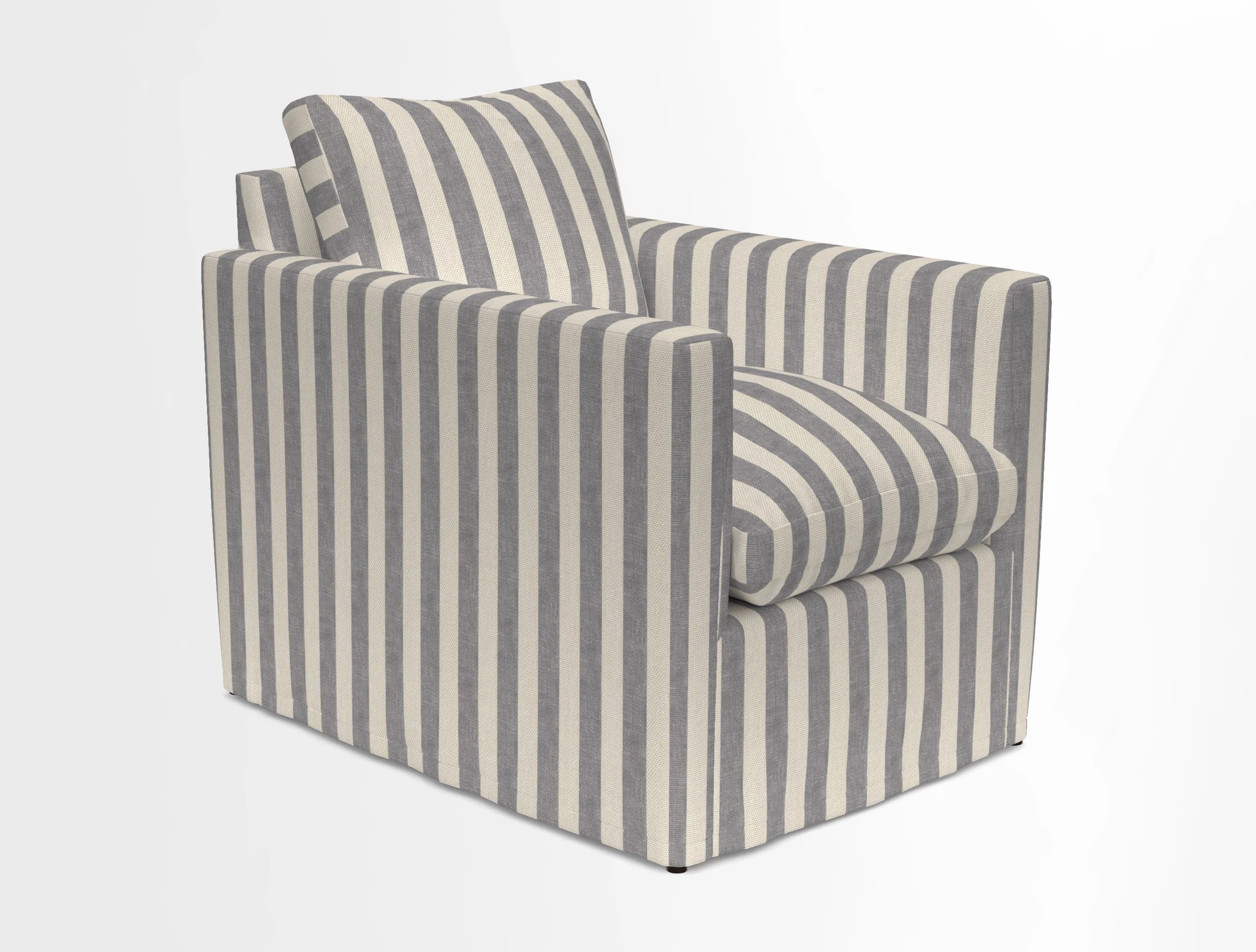 Heyshott Chair in Two Tone Plain Biscuit. Loose cover option available
