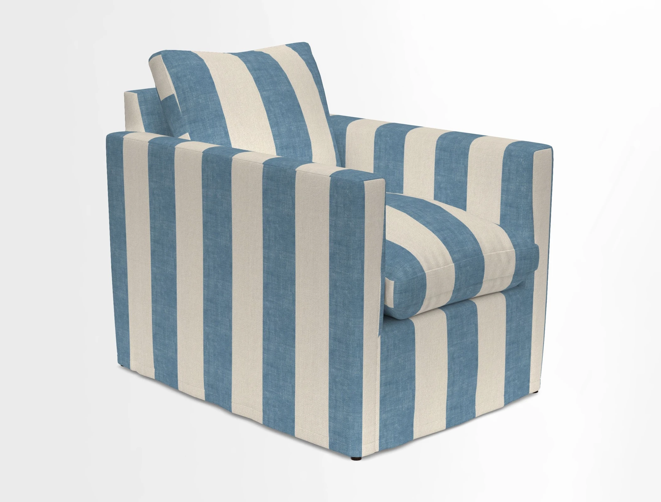 Heyshott Chair in Two Tone Plain Biscuit. Loose cover option available