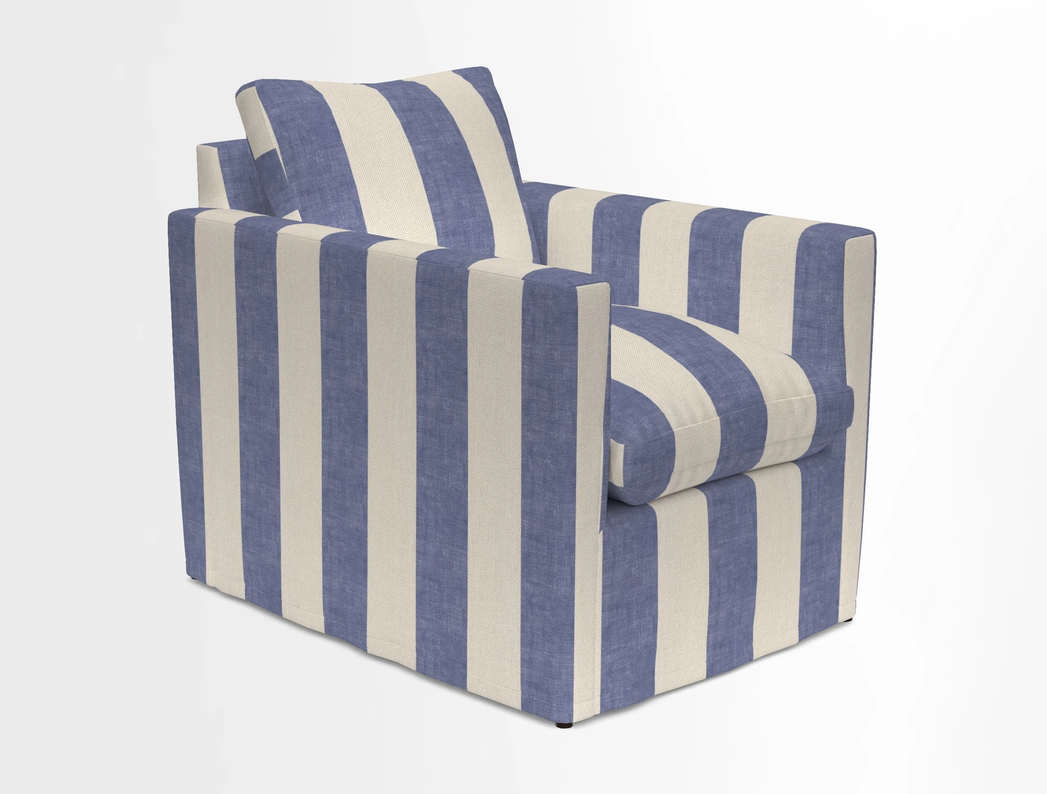 Heyshott Chair in Two Tone Plain Biscuit. Loose cover option available