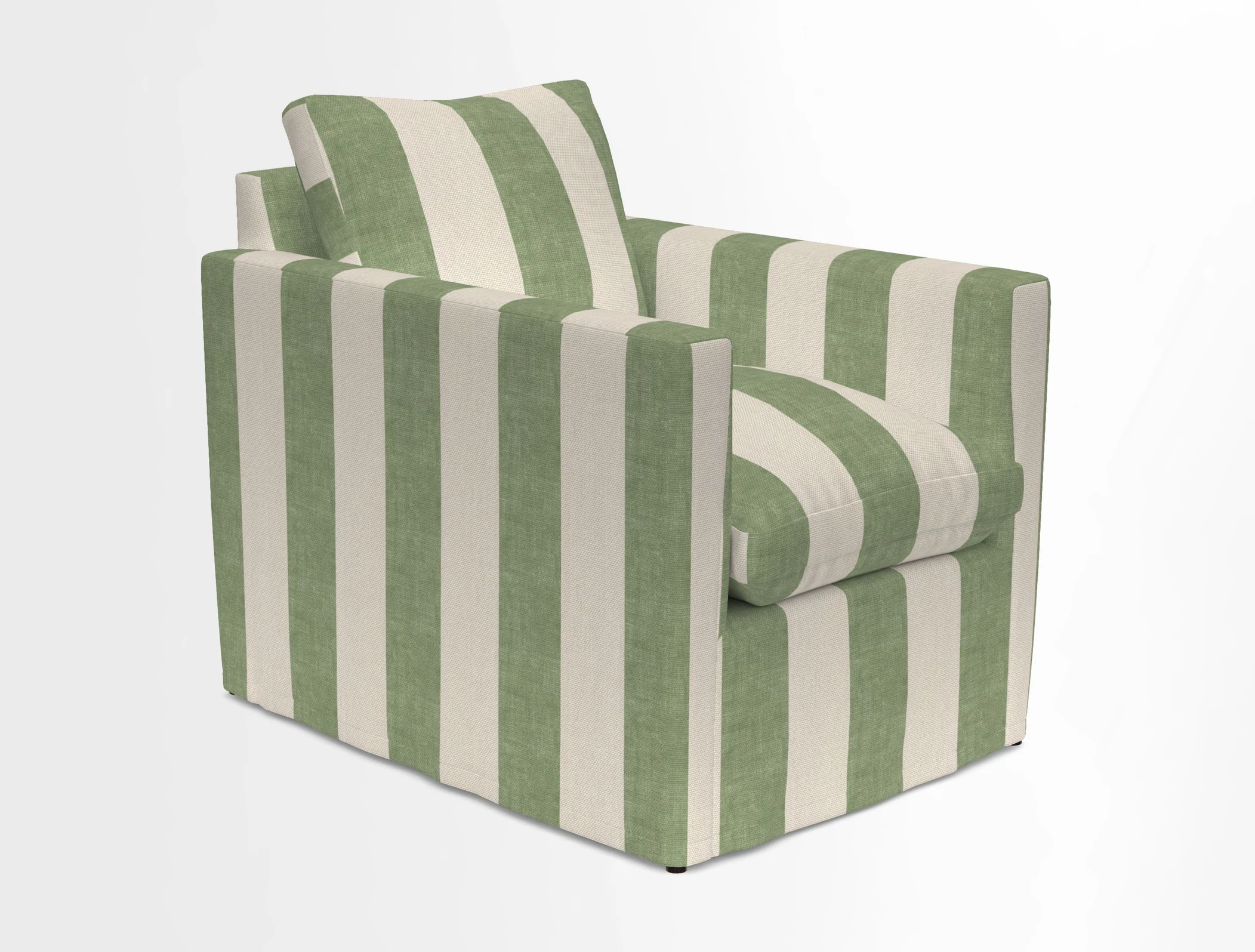 Heyshott Chair in Two Tone Plain Biscuit. Loose cover option available