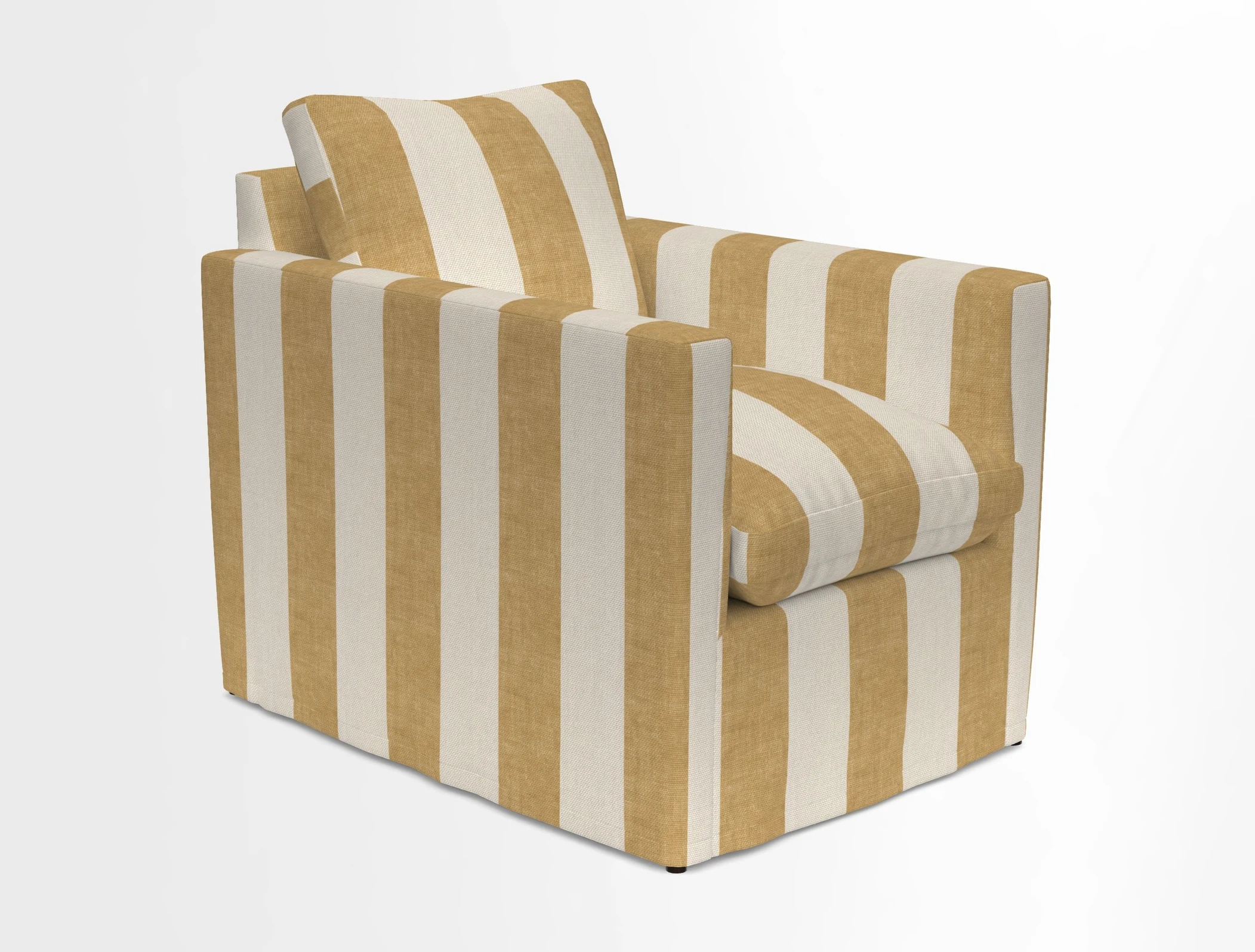 Heyshott Chair in Two Tone Plain Biscuit. Loose cover option available