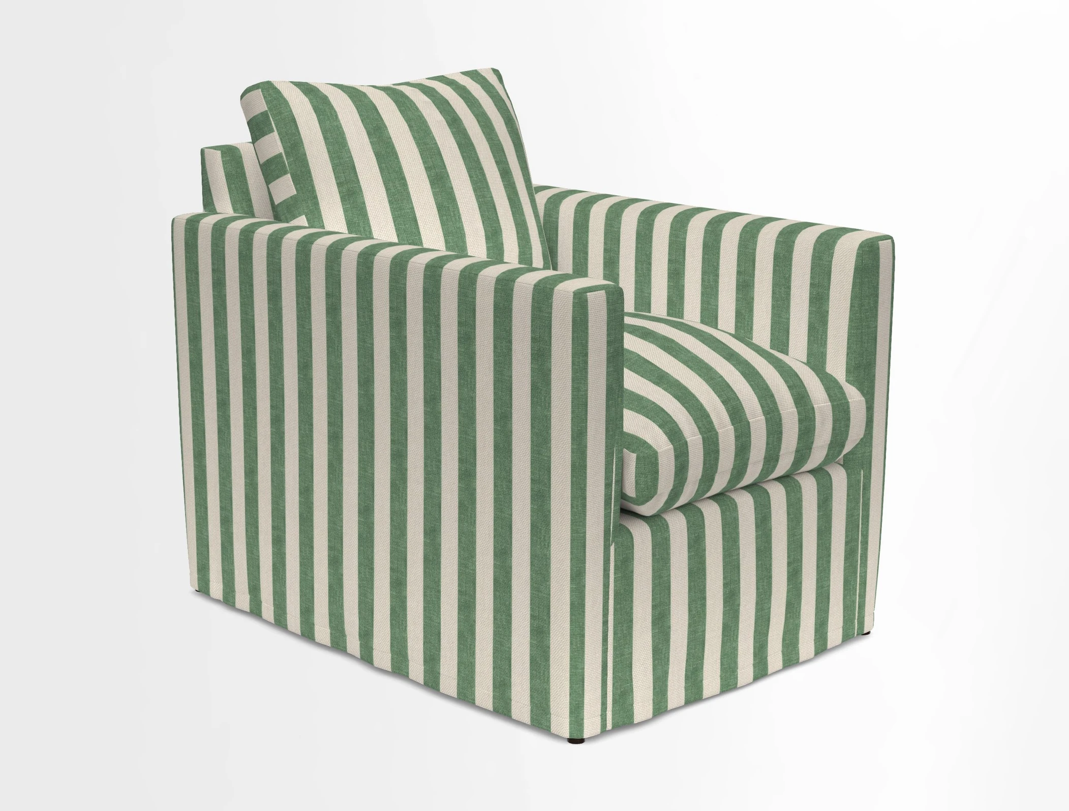 Heyshott Chair in Two Tone Plain Biscuit. Loose cover option available