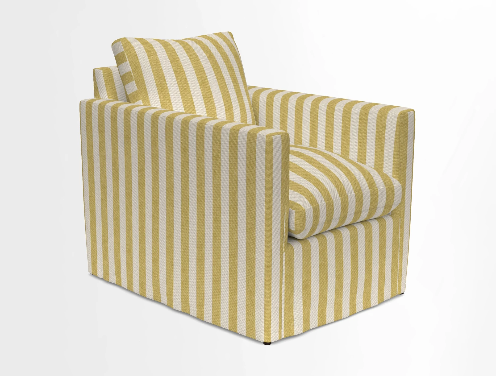 Heyshott Chair in Two Tone Plain Biscuit. Loose cover option available