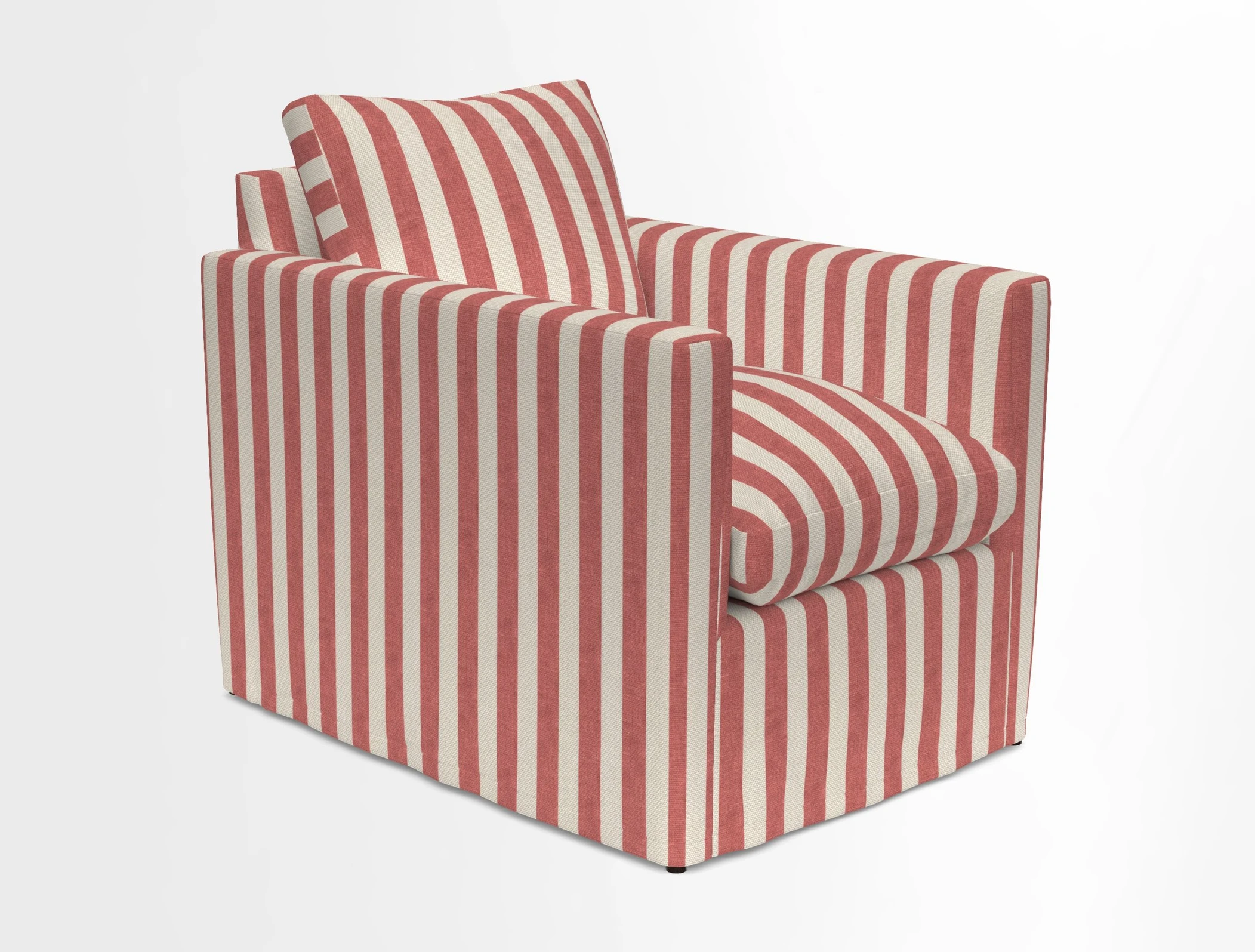 Heyshott Chair in Two Tone Plain Biscuit. Loose cover option available