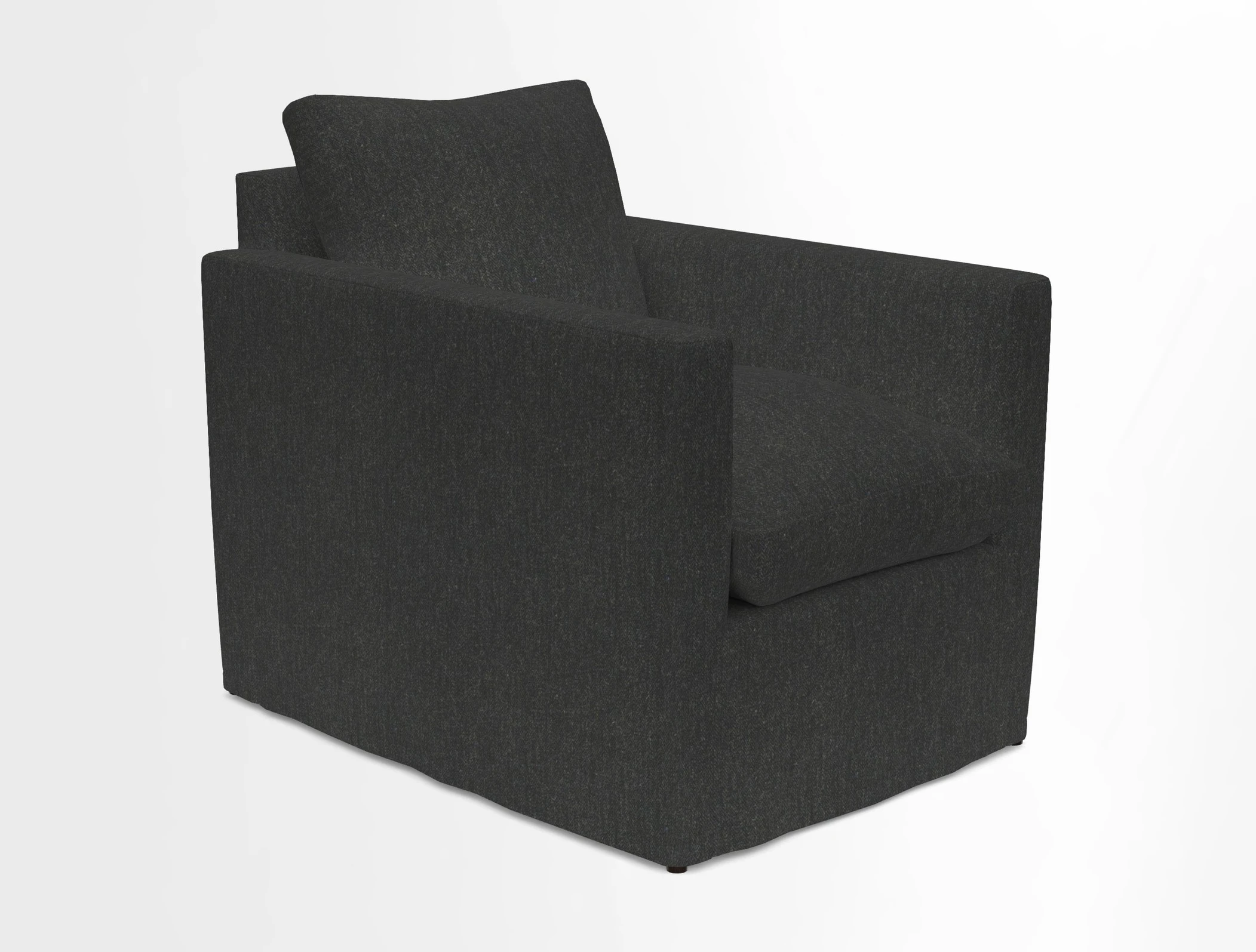 Heyshott Chair in Two Tone Plain Biscuit. Loose cover option available
