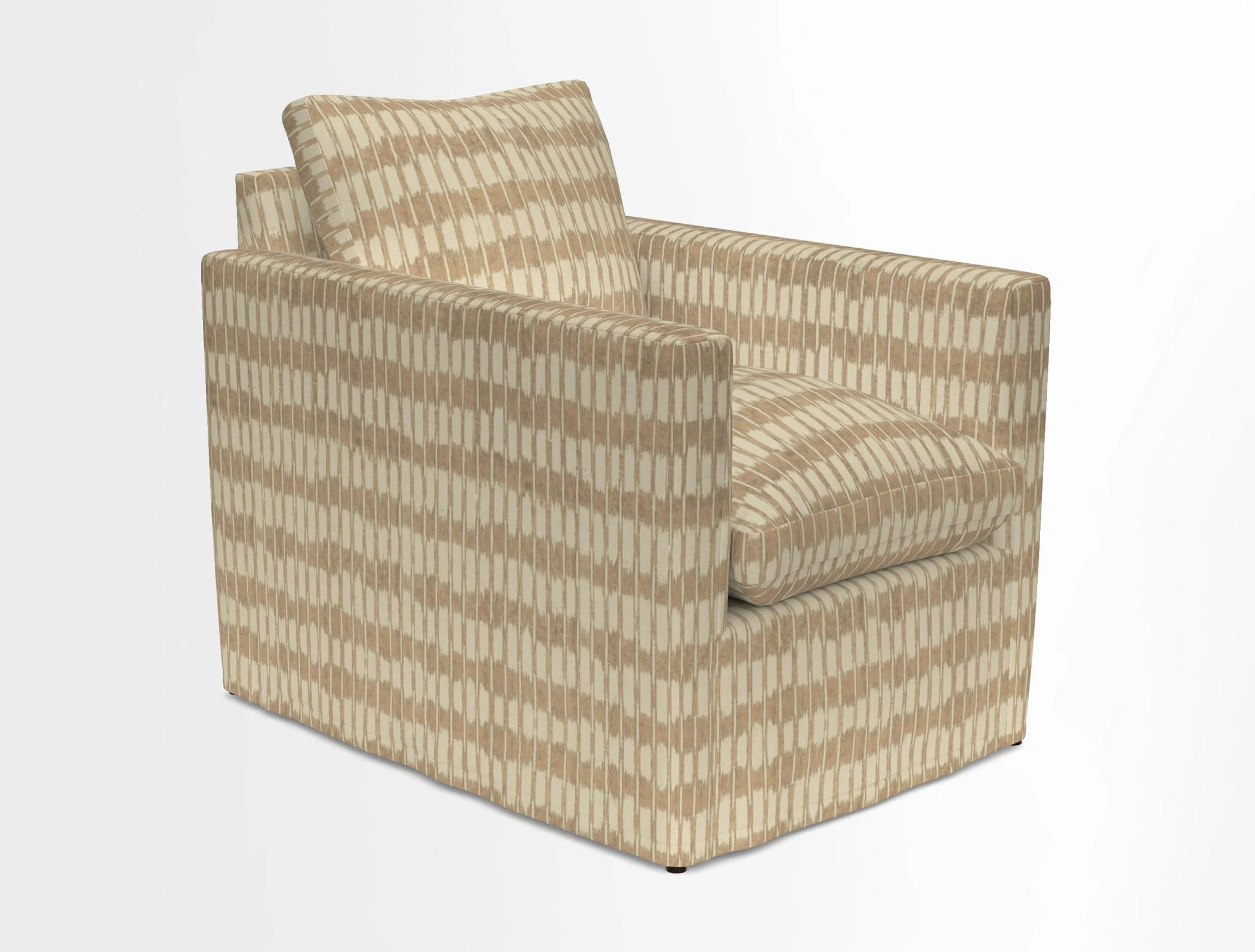 Heyshott Chair in Two Tone Plain Biscuit. Loose cover option available