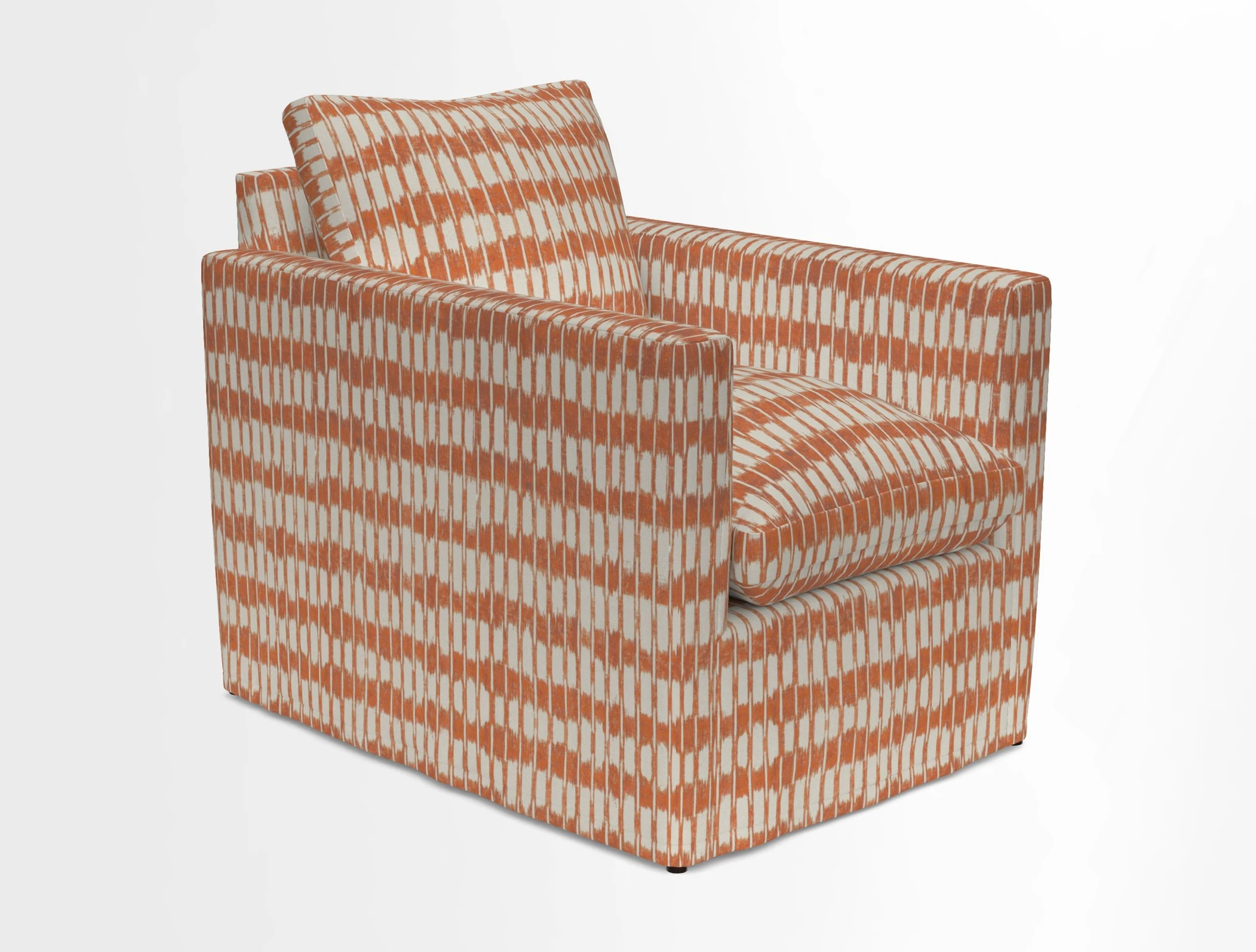 Heyshott Chair in Two Tone Plain Biscuit. Loose cover option available