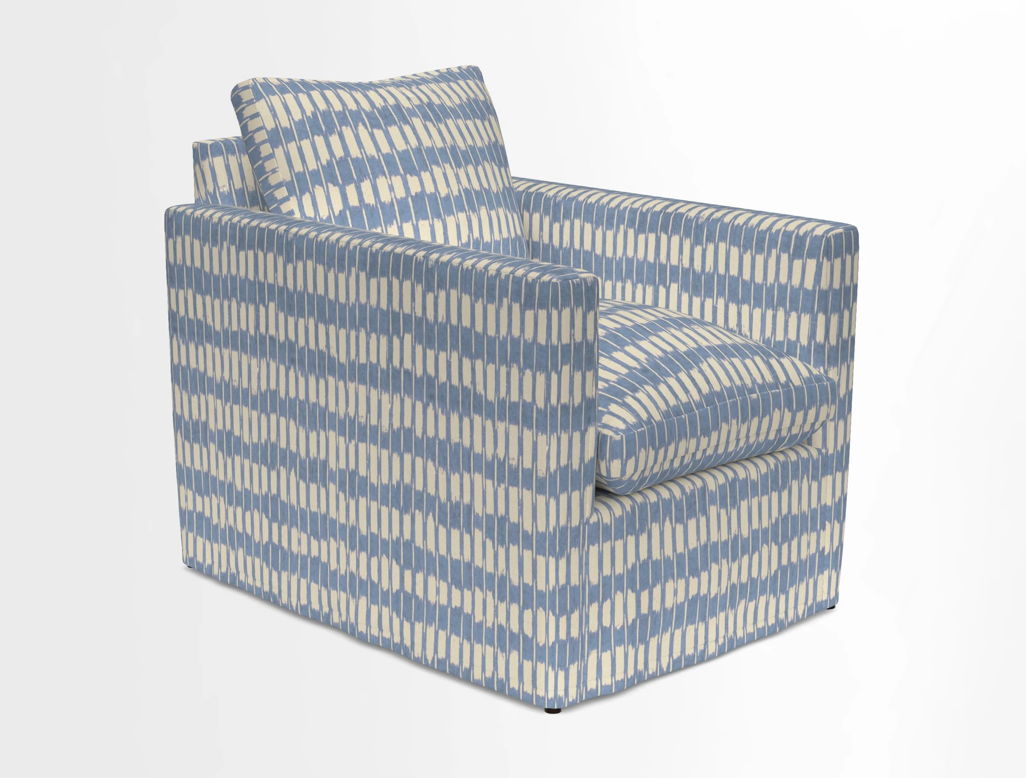 Heyshott Chair in Two Tone Plain Biscuit. Loose cover option available