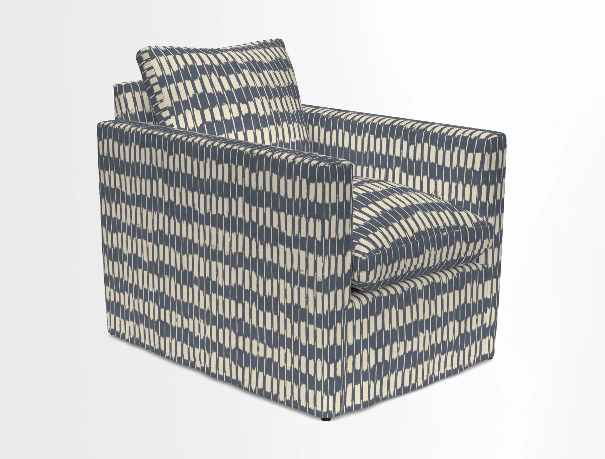 Heyshott Chair in Two Tone Plain Biscuit. Loose cover option available